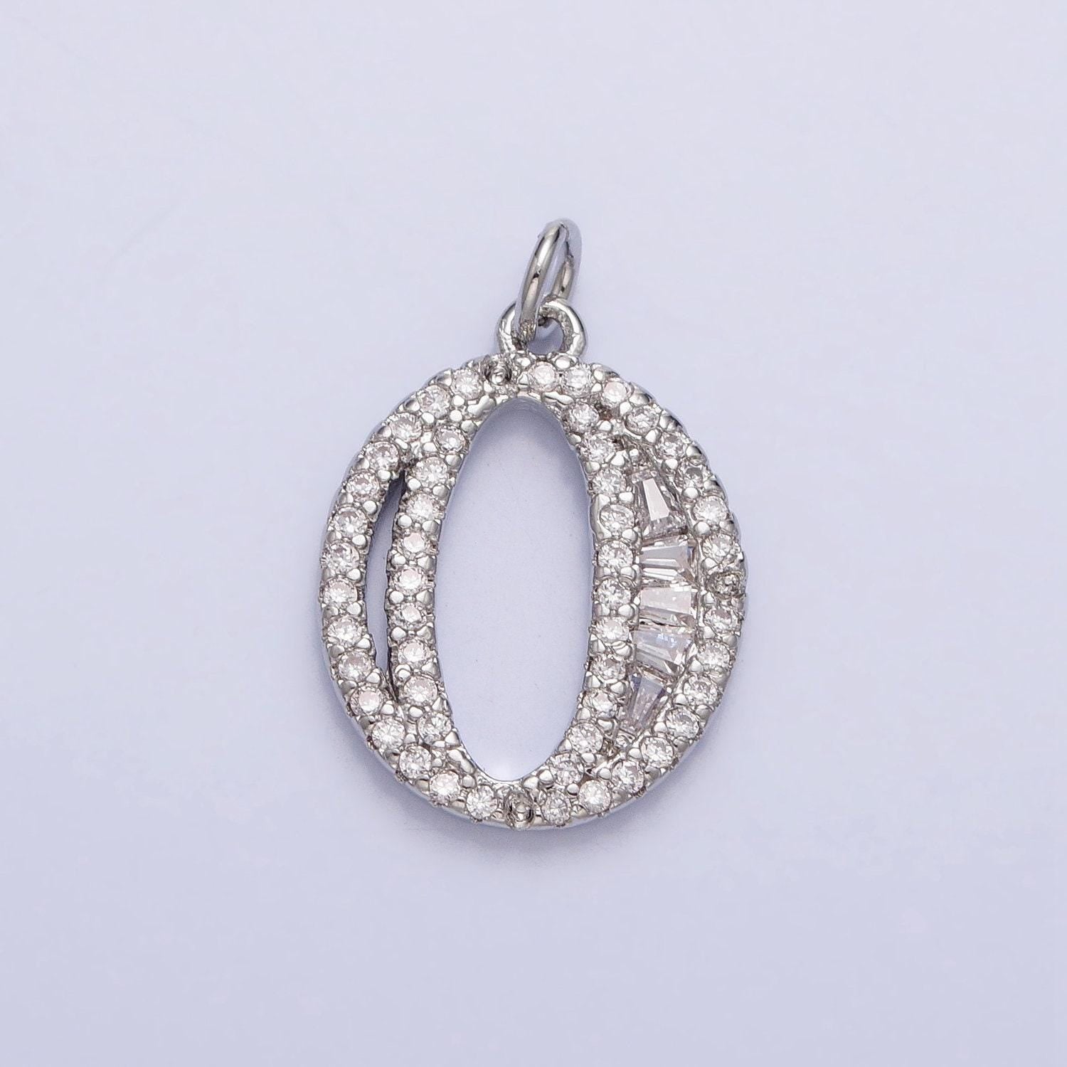 Micro pave cz age lucky number charms pave dangle silver number charms women pave number findings number 0-9 charms ac529 - ac538
