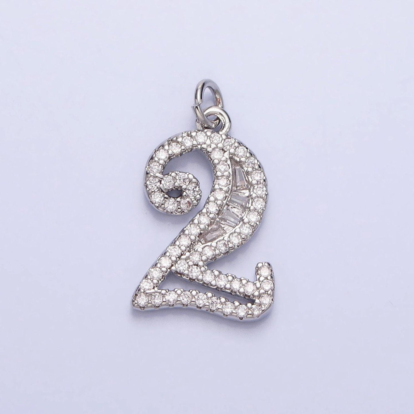 Micro pave cz age lucky number charms pave dangle silver number charms women pave number findings number 0-9 charms ac529 - ac538