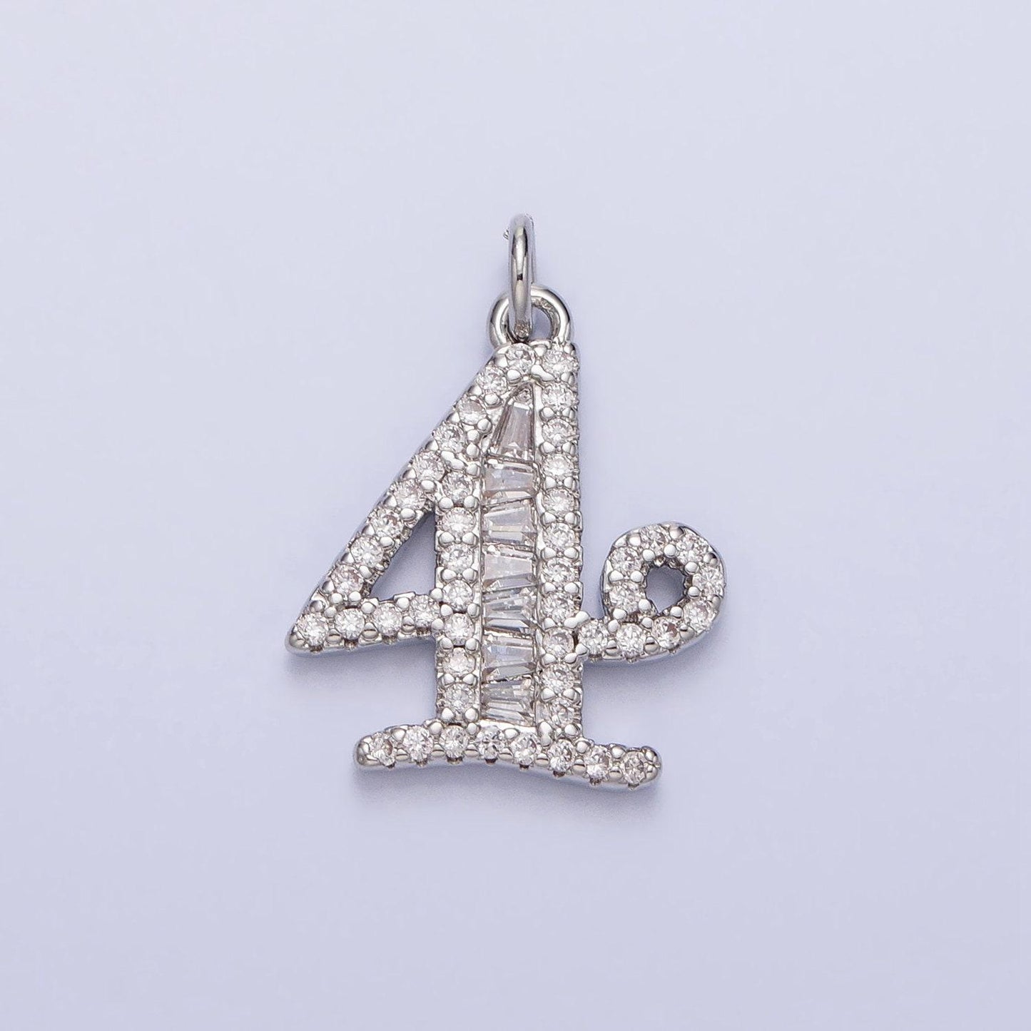 Micro pave cz age lucky number charms pave dangle silver number charms women pave number findings number 0-9 charms ac529 - ac538