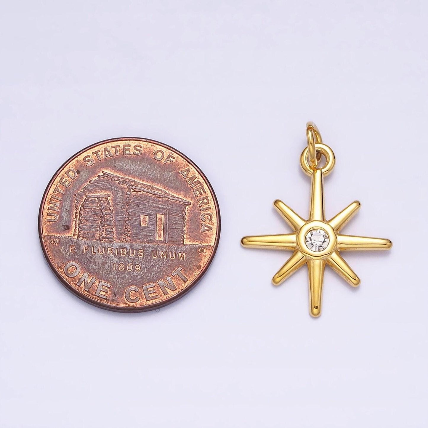 Mini gold star charm north star pendant celestial jewelry for necklace bracelet earring component ac-444 ac-445