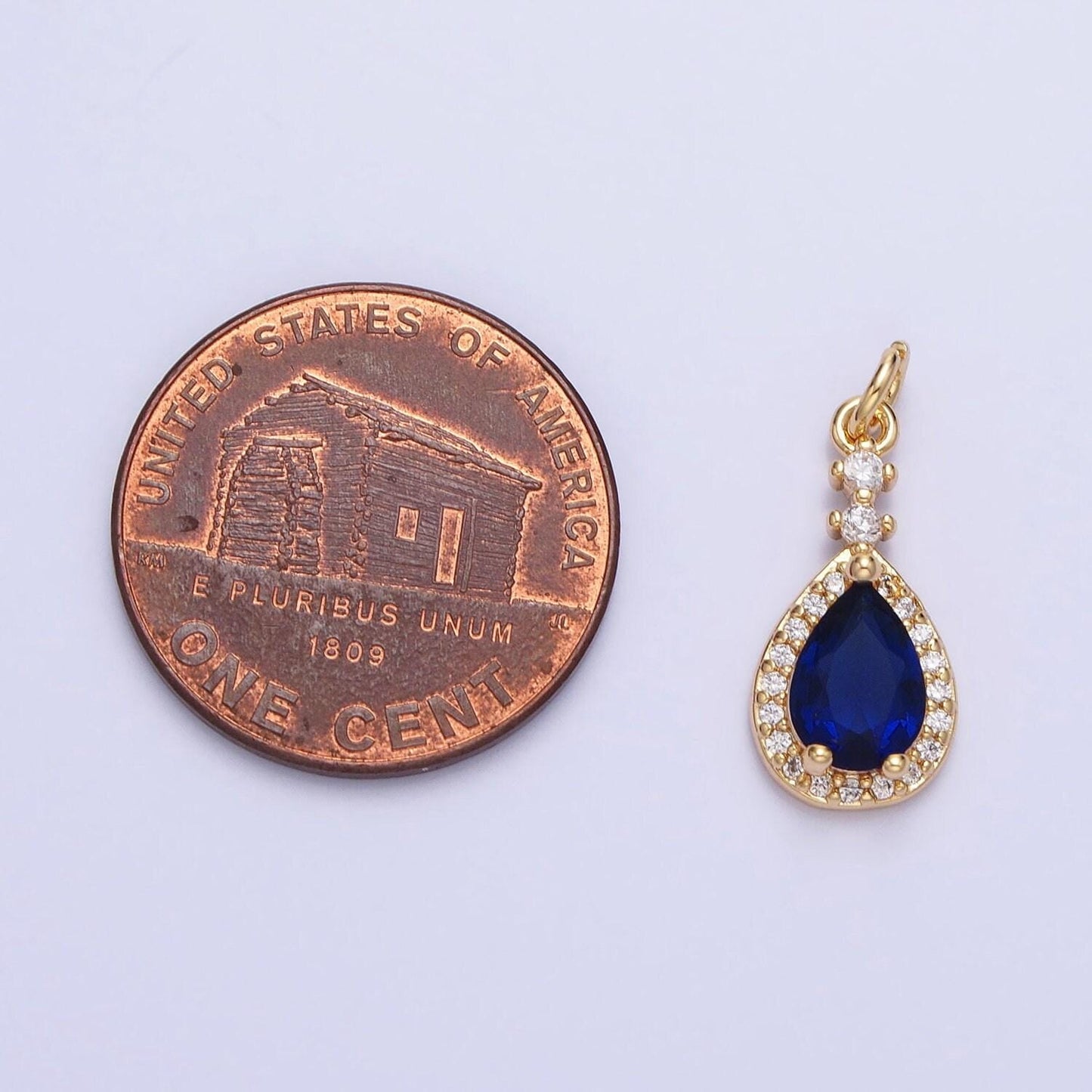 Dainty tear drop charms cubic zirconia dangle micro pave dainty geometric pendant wholesale bulk diy jewelry findings ac427