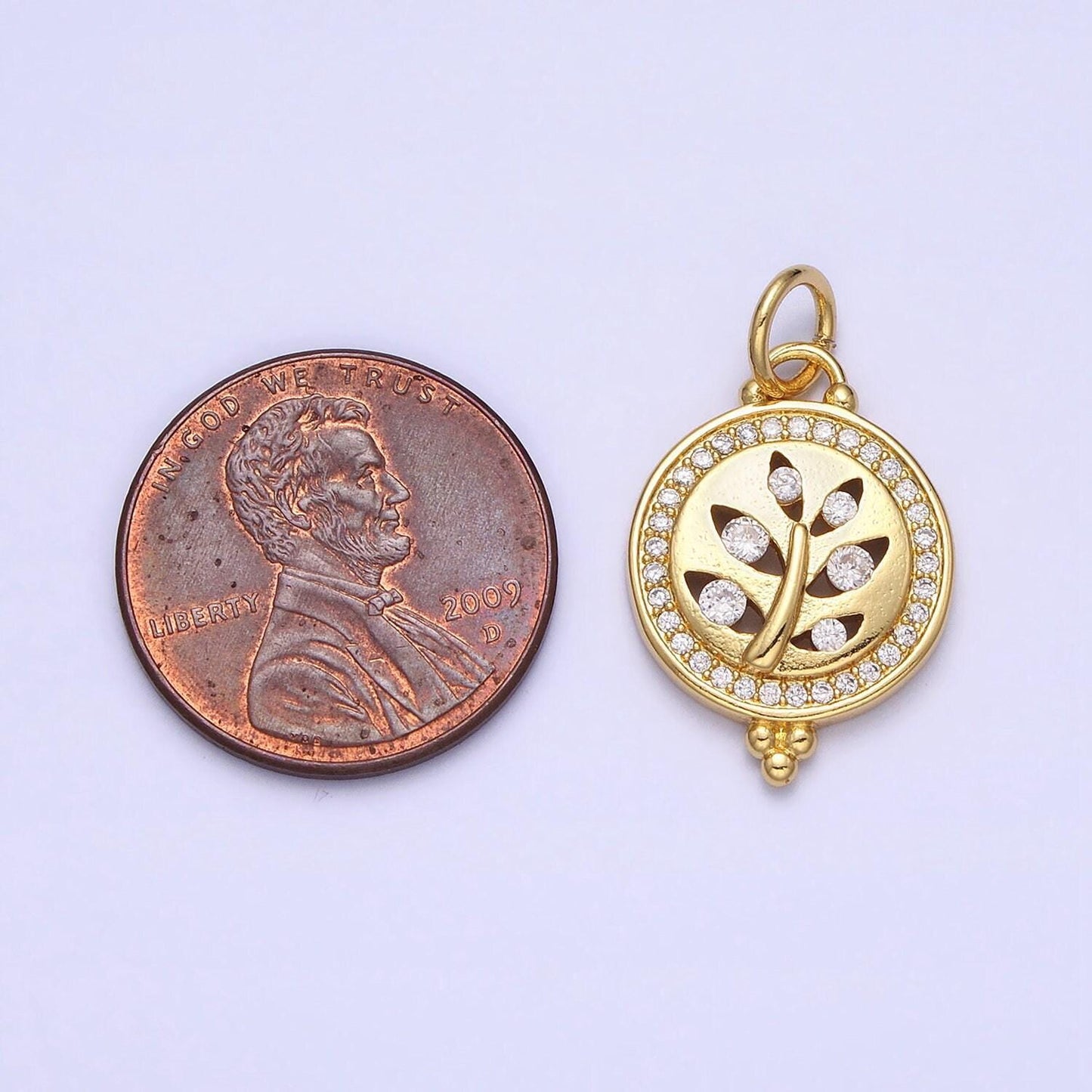 Mini gold plated olive branch leaf charm necklace bracelet earring supply micro pave cz charm ac377