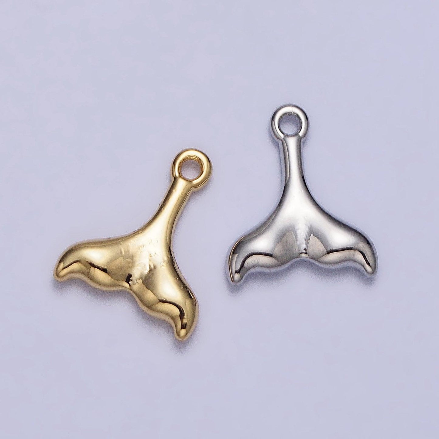 Mini gold whale charm pendant small whale tail pendant 14k gold filled ocean under the sea necklace earring bracelet jewelry making ac345