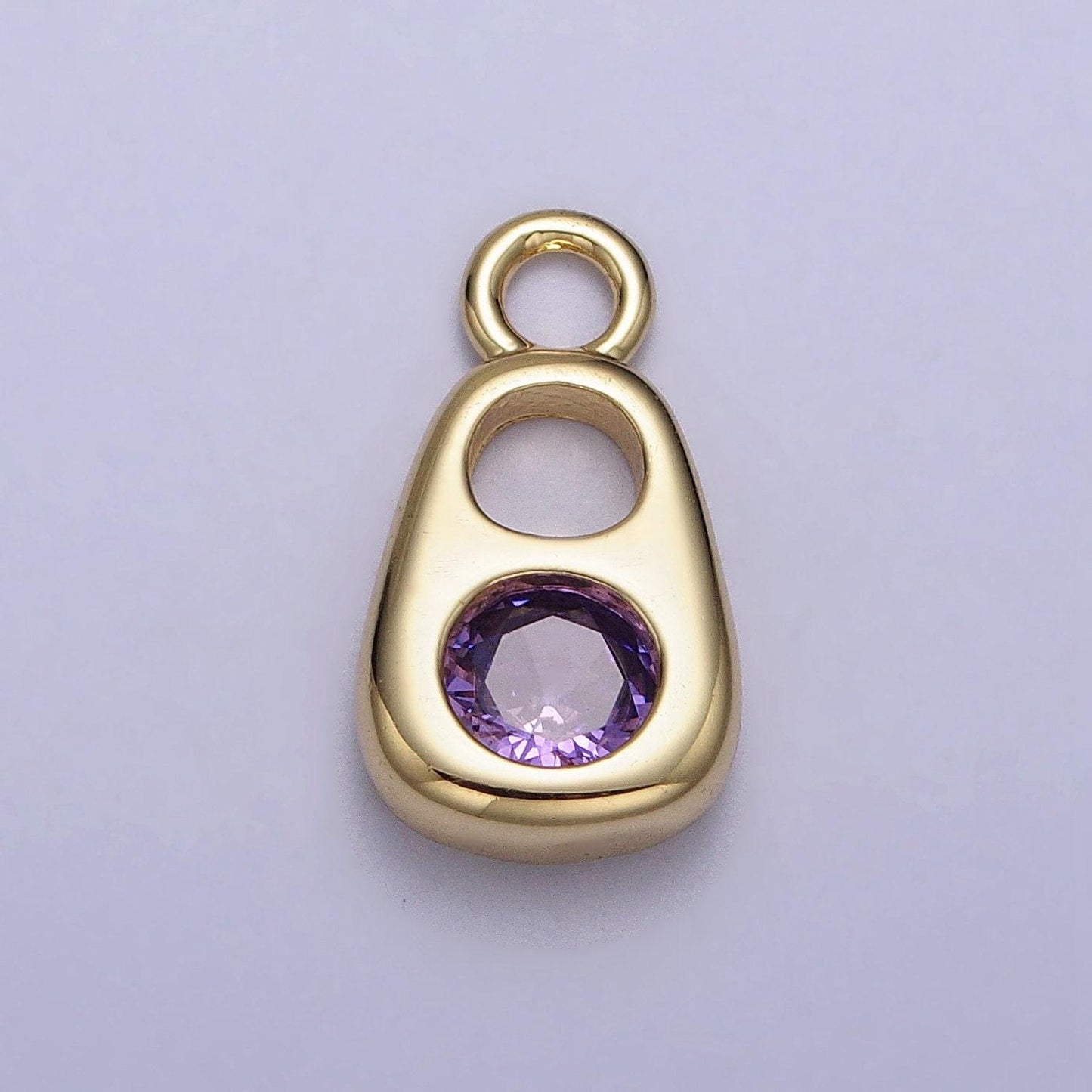 14k gold filled soda tab, pull tab, can tab pendant charm for bracelet necklace wholesale pendants jewelry making craft supplies ac327