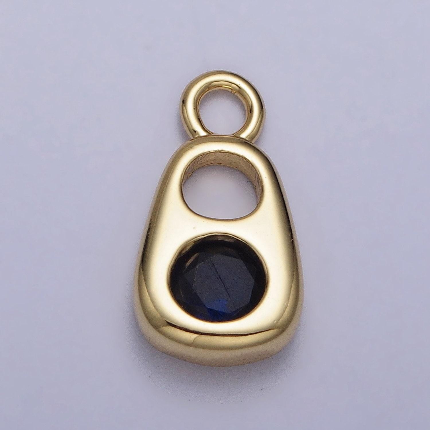 14k gold filled soda tab, pull tab, can tab pendant charm for bracelet necklace wholesale pendants jewelry making craft supplies ac327