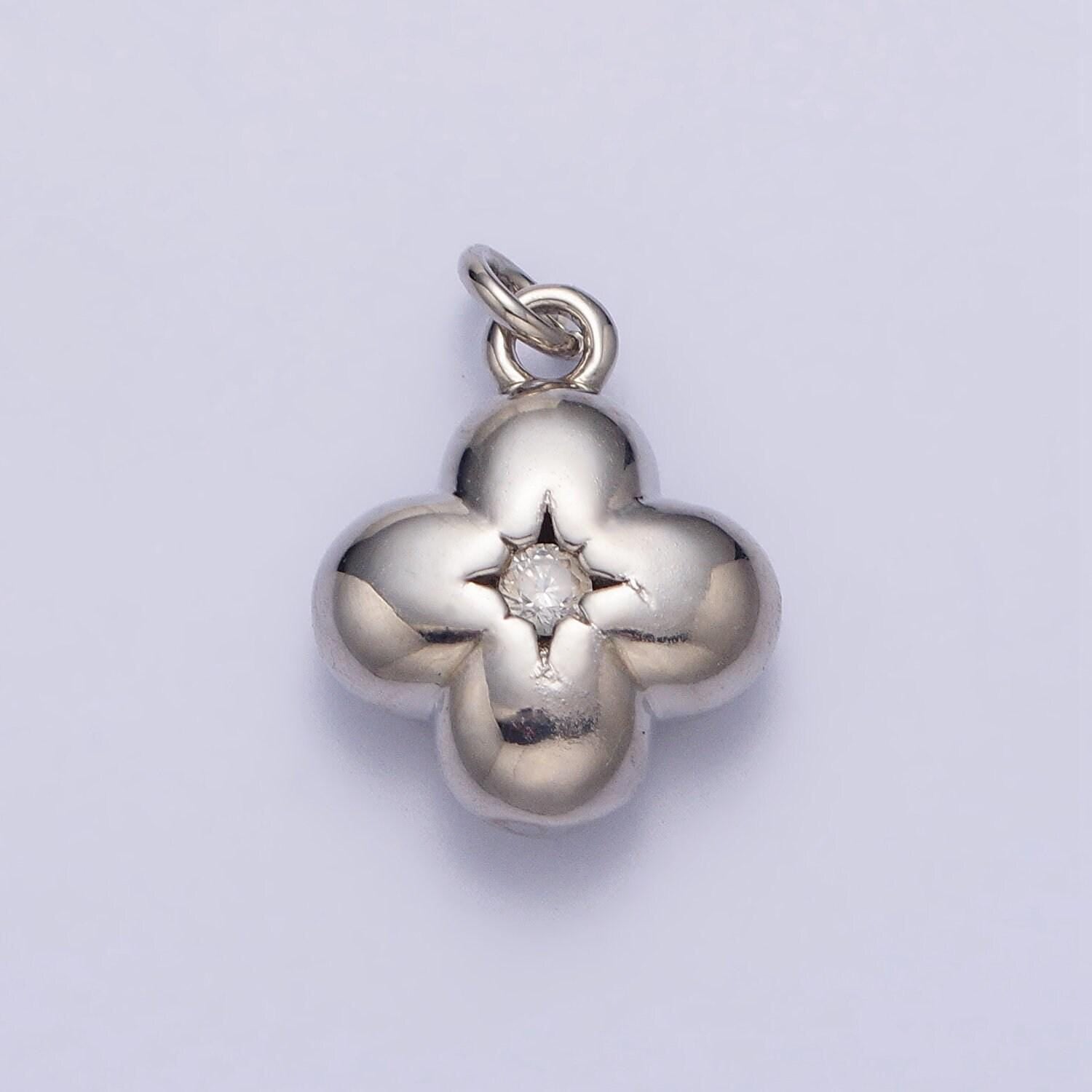 Small gold leaf pendant silver leaf charm lucky jewelry bracelet necklace charm wholesale jewelry ac281