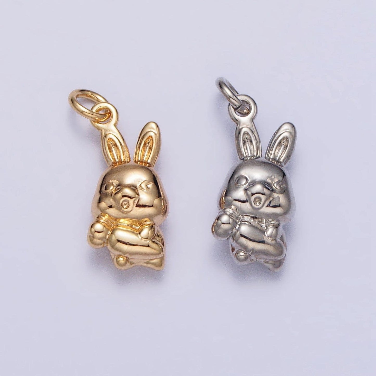 Mini gold rabbit charm for 2023 chinese new year animal sign jewelry collection chinese zodiac sign gift idea for kids jewelry ac286