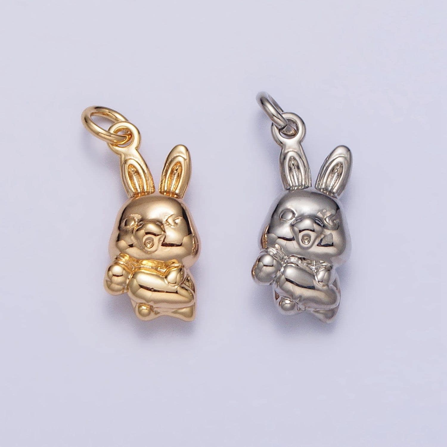 Mini gold rabbit charm for 2023 chinese new year animal sign jewelry collection chinese zodiac sign gift idea for kids jewelry ac286