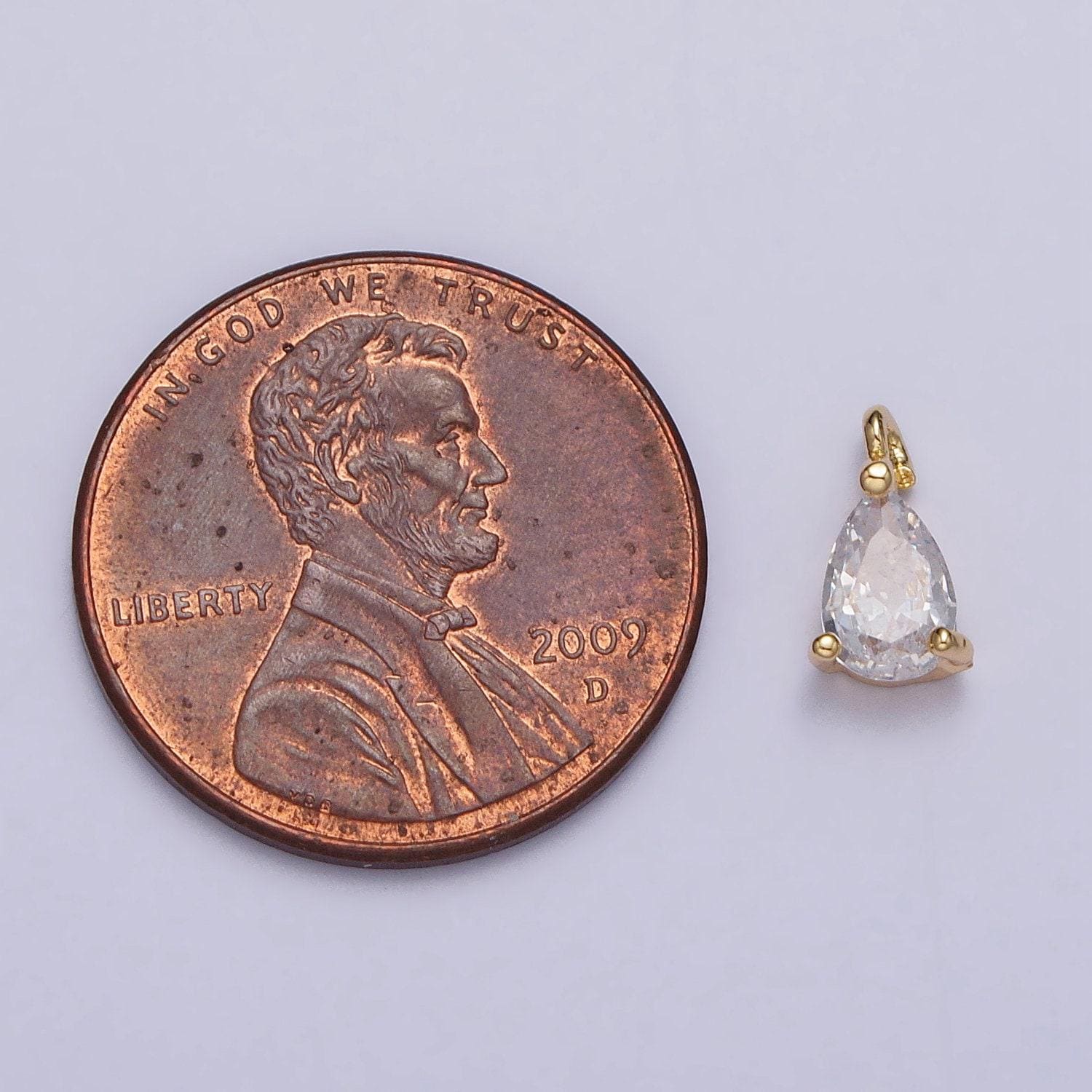 24k gold plated mini tear drop pendant, tiny cz micro pave dangle charm for bracelet necklace earrings charm for jewelry making supply ac125