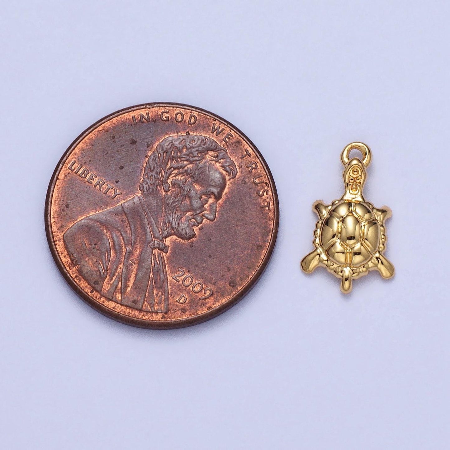 Mini gold small sea turtle charm silver tiny treasures beach cruise mermaid jewelry supplies ac042