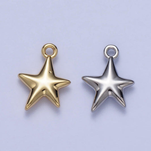 Mini gold star pendant lucky star charm for celestial jewelry accessories diy jewelry making ac036