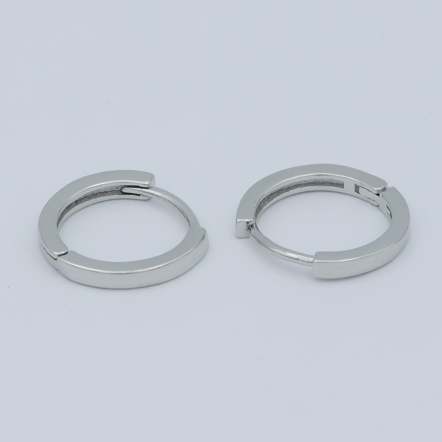 1x minimalist huggie hoop earring tiny round huggie earring minimal cartilage huggie hoop 14k goldfilled earring silver, rose gold, leo-831
