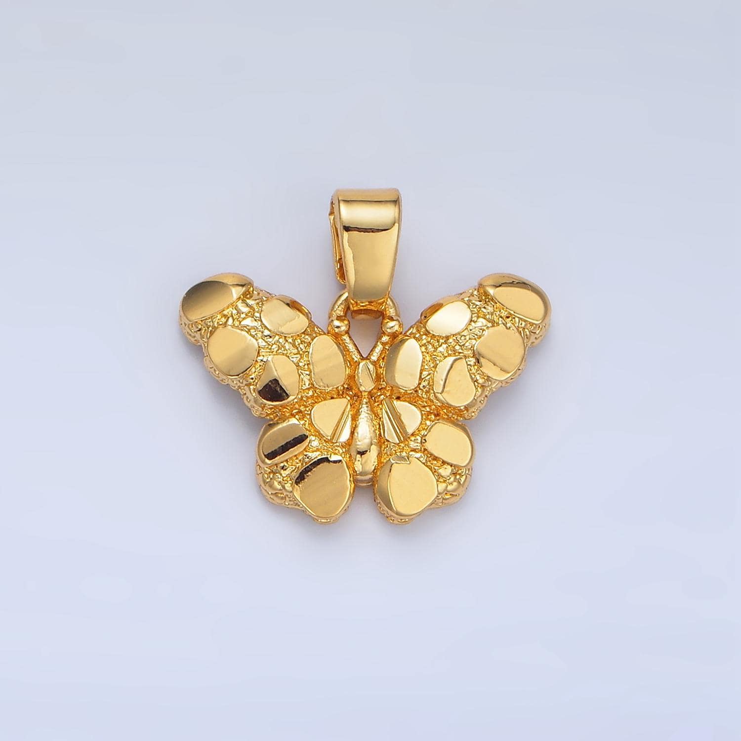 Gold butterfly mosaic tile charm for necklace pendant geometric jewelry making supply aa942