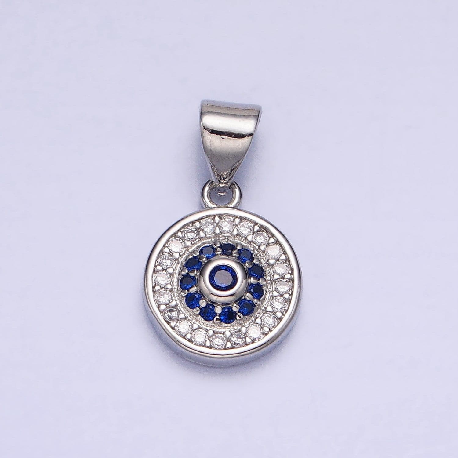 18x10mm gold evil eye charm micro pave clear cubic evil eye charms, cz round evil eye jewelry supply aa346 aa365