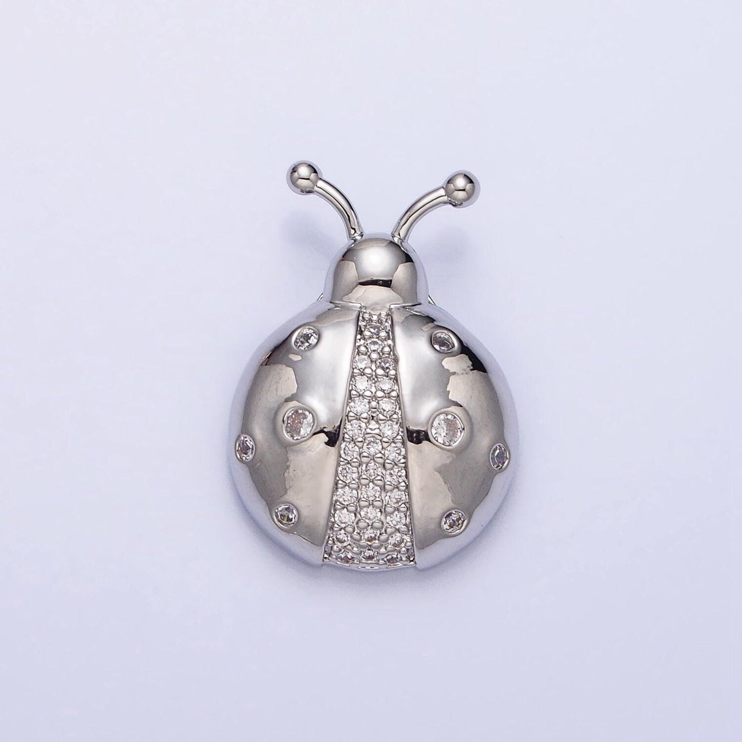 Dainty 18k gold filled ladybug charm pendant, lady bug jewelry making component supply supplies insect animal jewelry inspired aa315