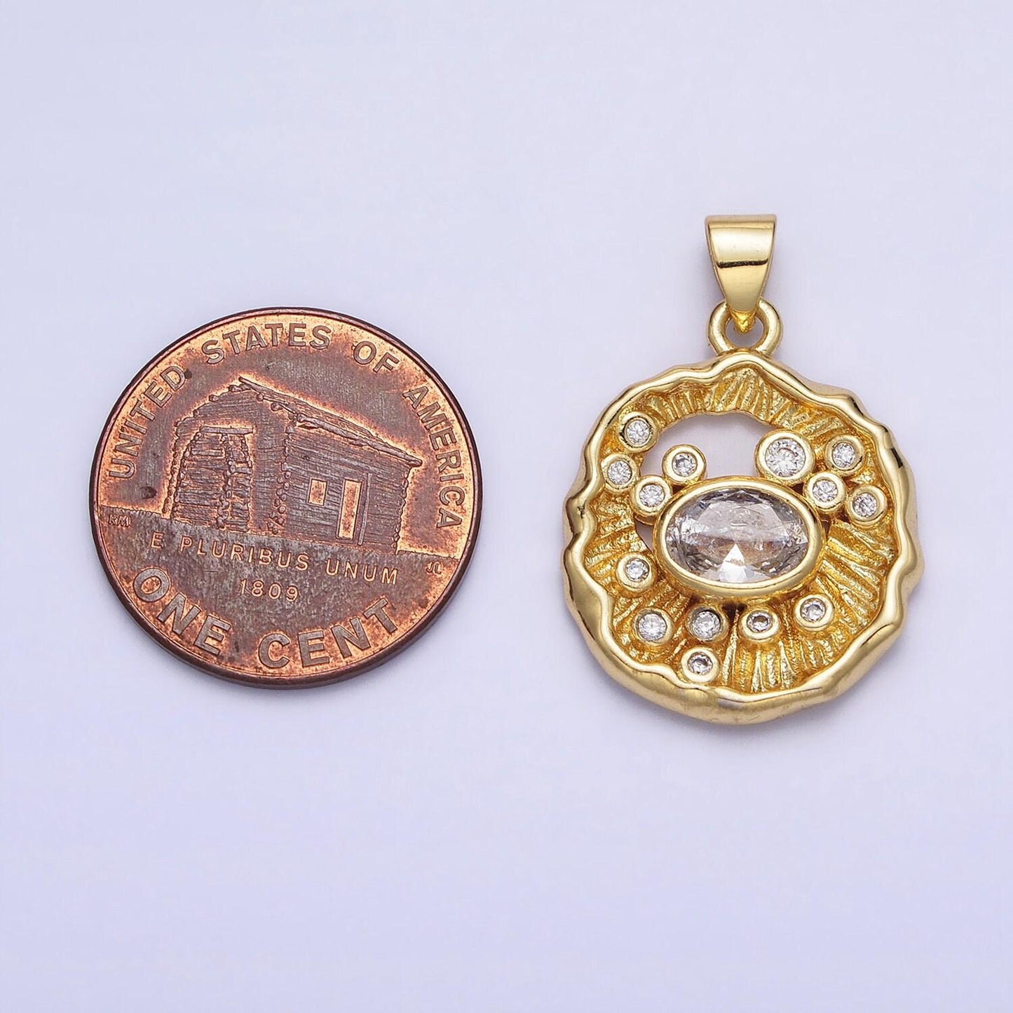 24k gold filled micro pave cz round evil eye pendant charm abstract rustic coin micro pave cz pendant charm, for diy jewelry aa204