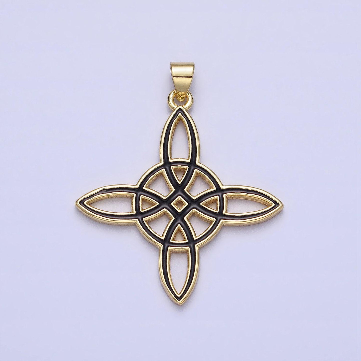 Enamel celtic knot pendant charms cross irish charm for necklace component aa147 aa148