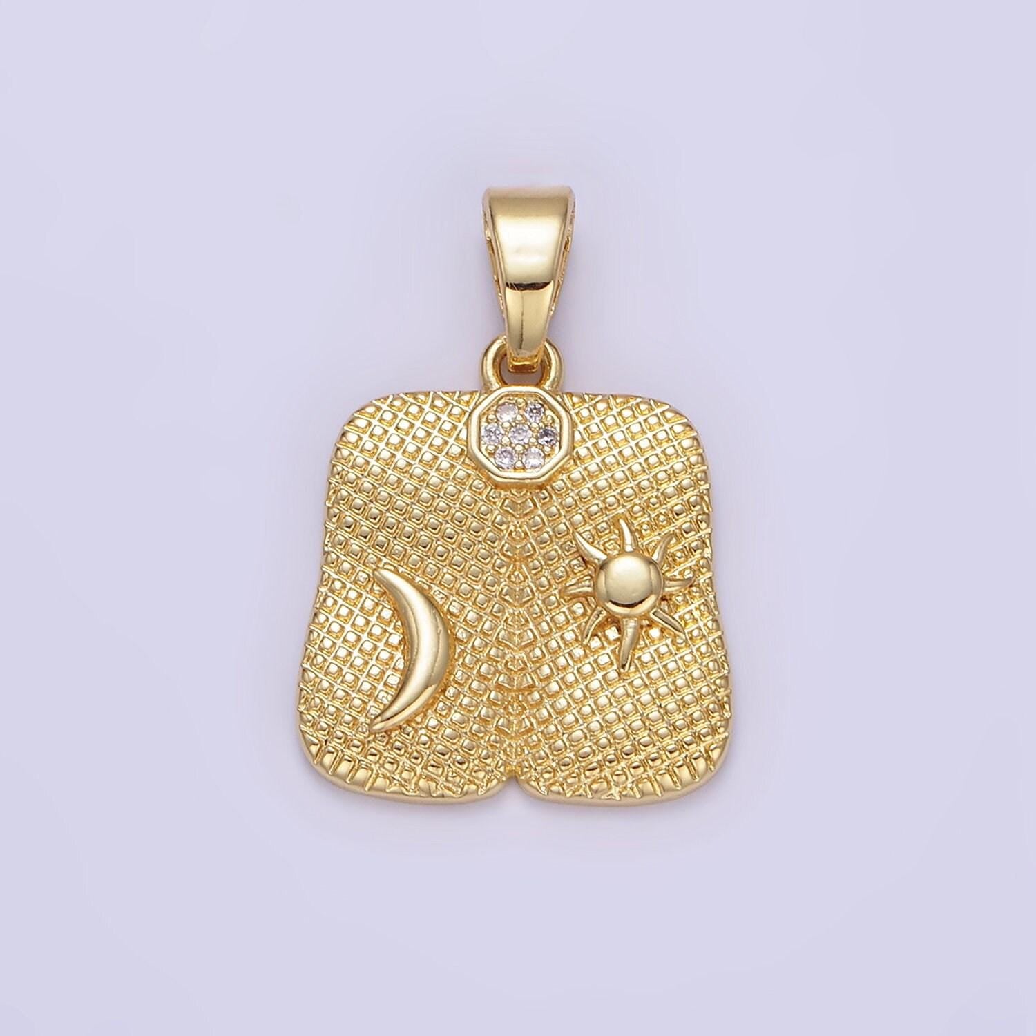 Gold cubic star charm starburst rustic pendant for bracelet necklace charm jewelry making supply aa1336