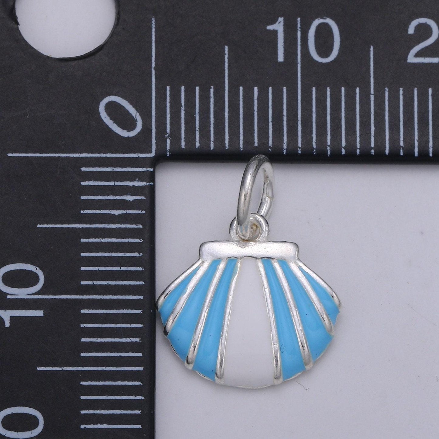 Sterling silver clam necklace pendant s925 silver shell clam charm pendant, silver shell pendant, nautical under the sea jewelry inspired