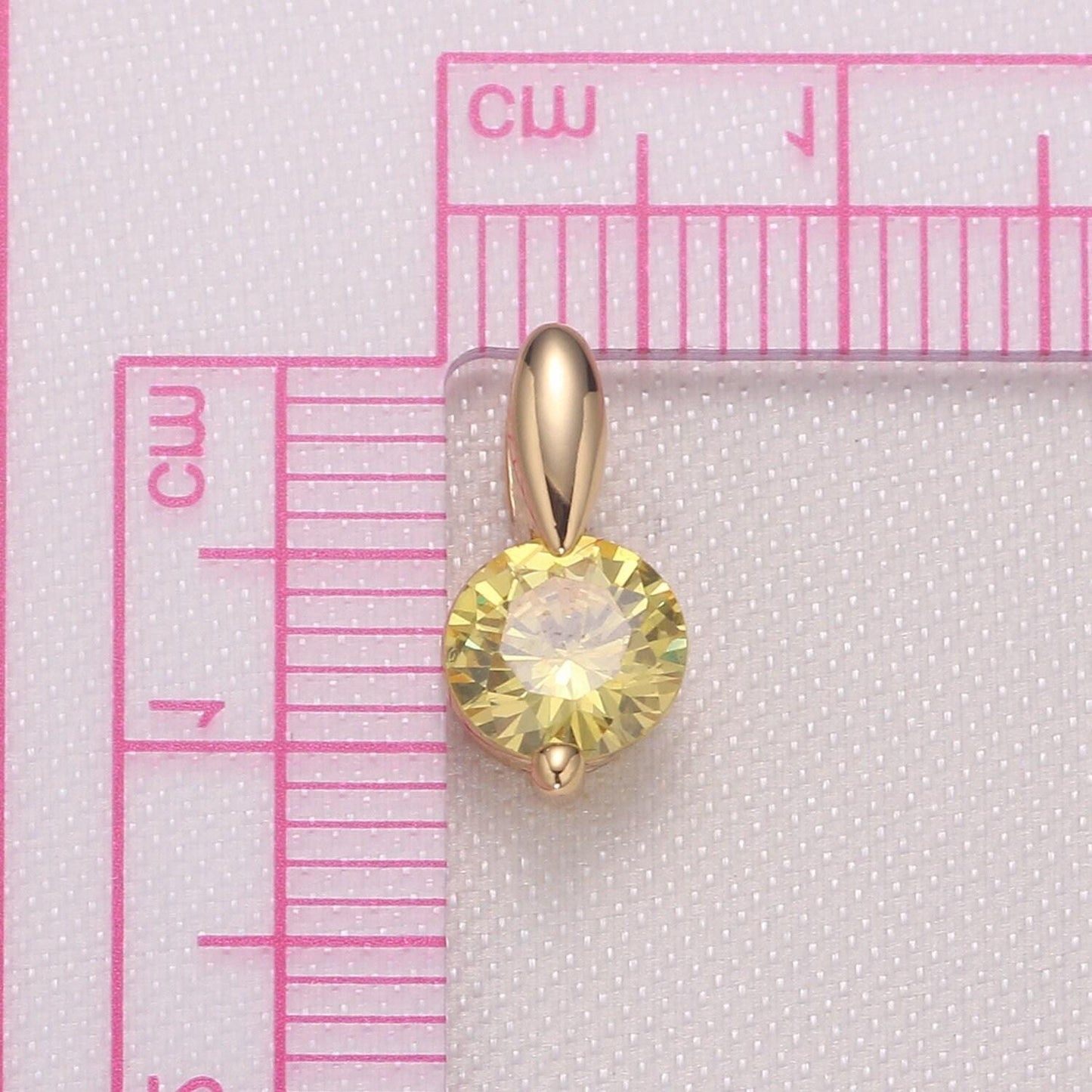 1x mini solitaire cz charm, crown pendant, clear micro cz pave round circle charm, 11x5mm, jewelry findings -984, 985
