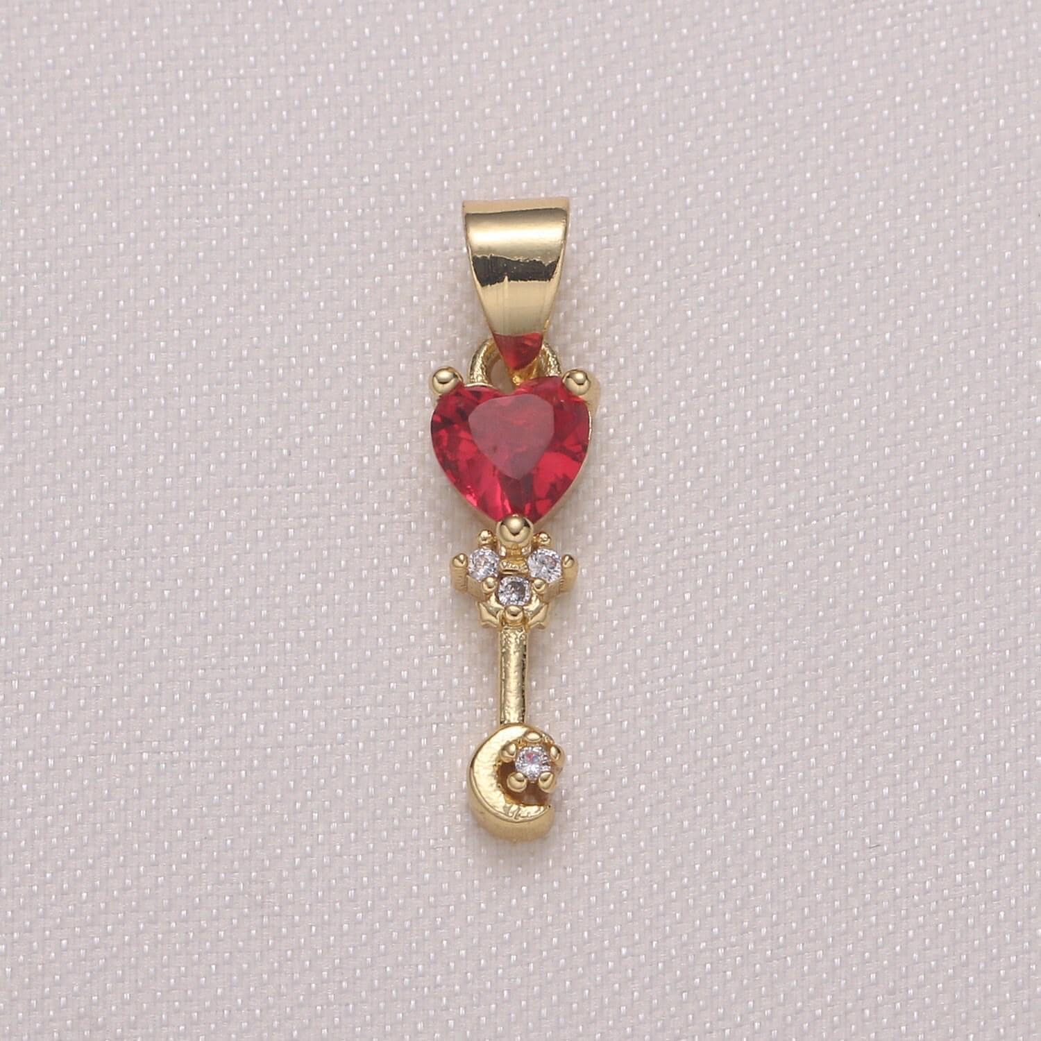 Heart moon star charms dainty celestial charm pendant for diy jewelry making accessaries micro pave crescent moon charm,-407,-588,-917