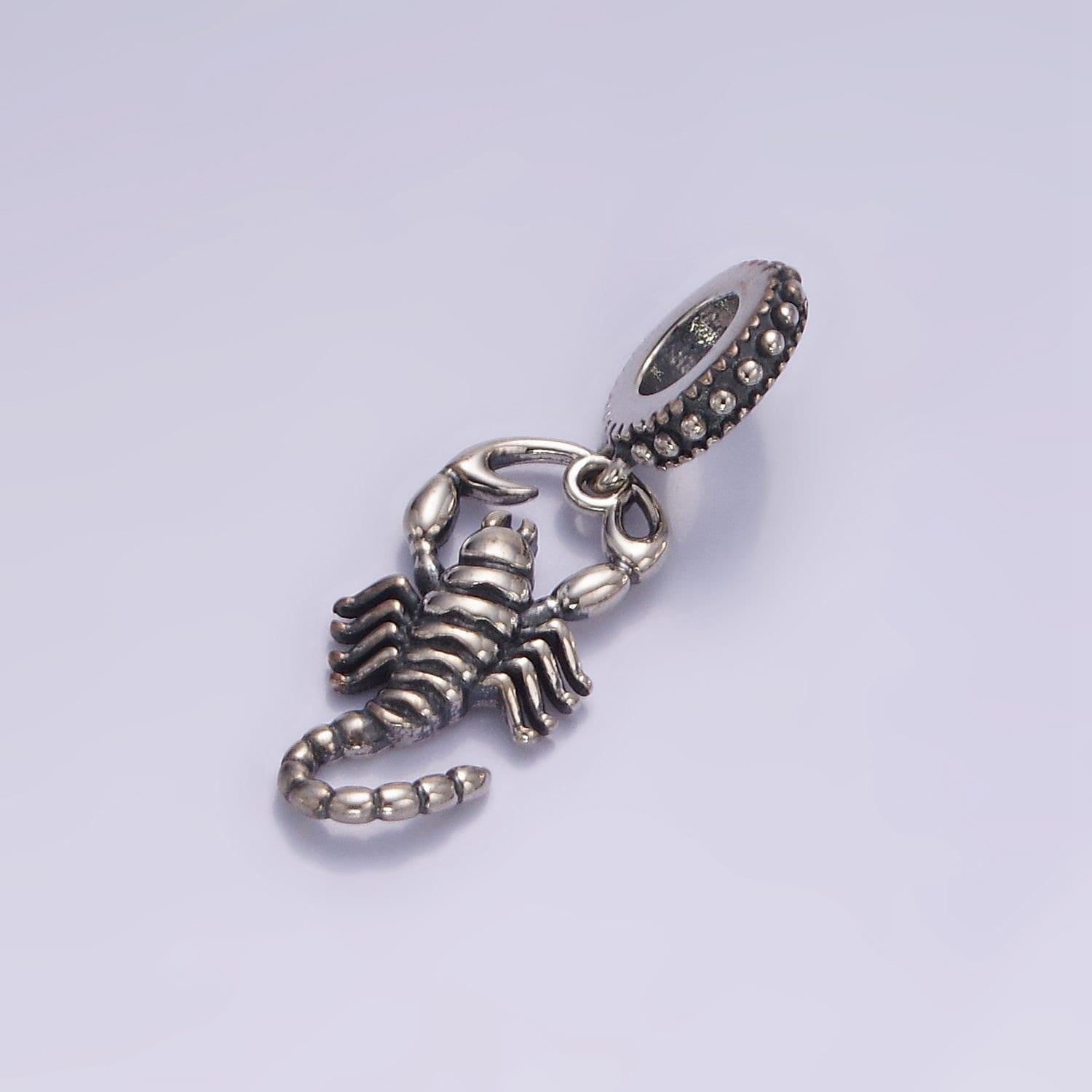 925 sterling silver scorpion scorpio zodiac charm animal pendant sl-479
