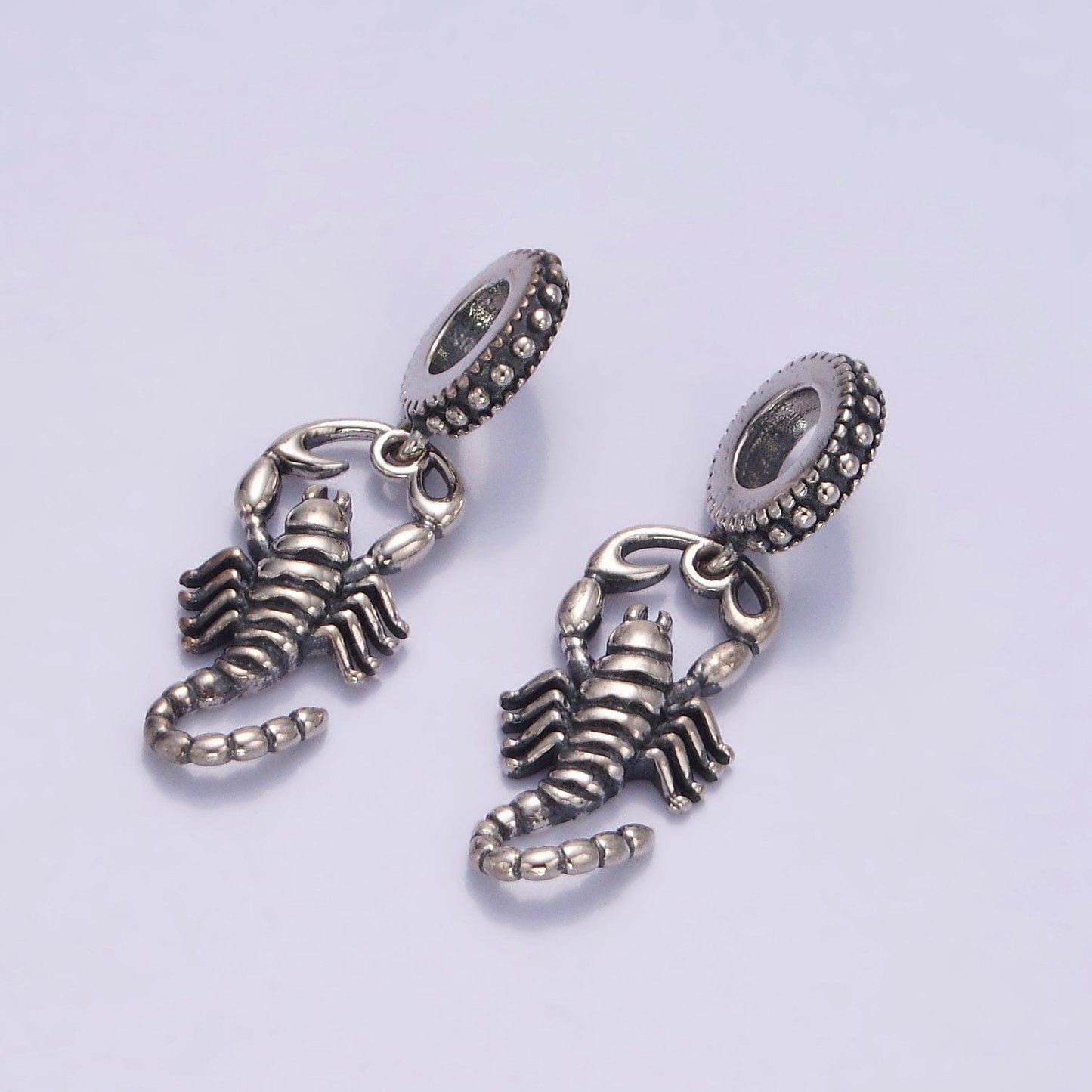 925 sterling silver scorpion scorpio zodiac charm animal pendant sl-479