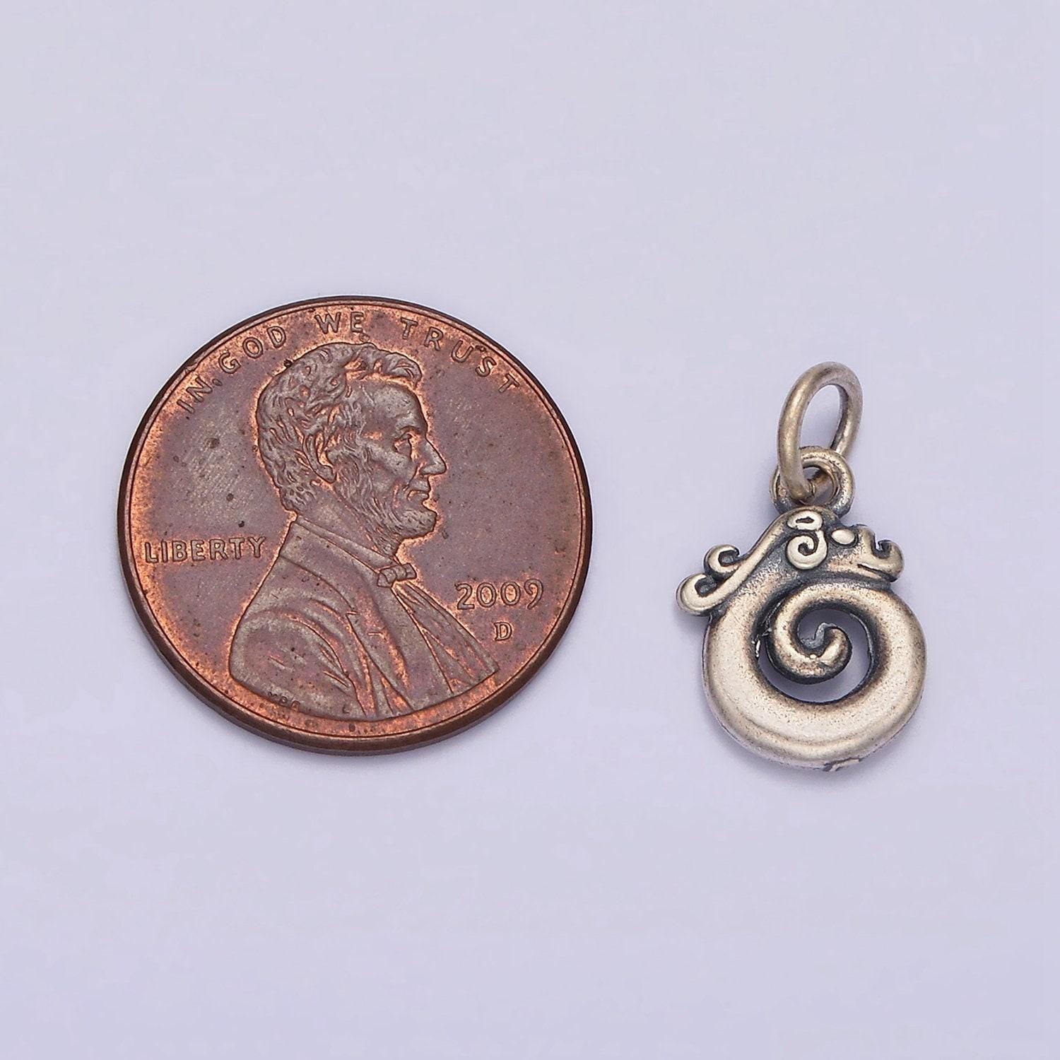 Mini s925 sterling silver dragon charm chinese zodiac charm sl-368