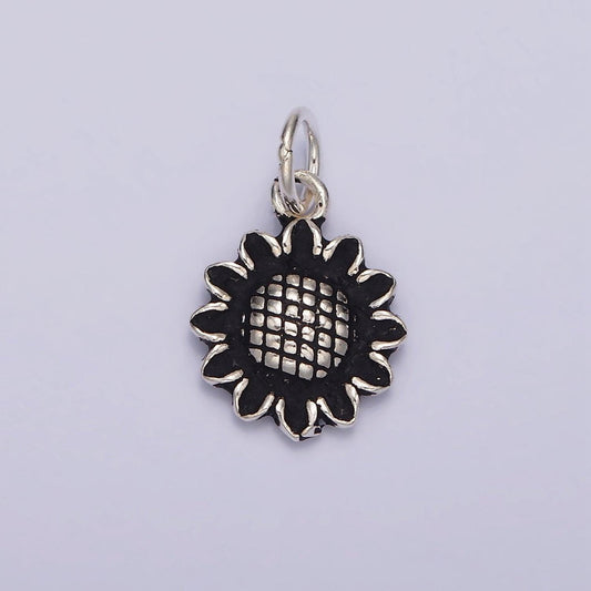 Sterling silver s925 sun flower charm | sl-364