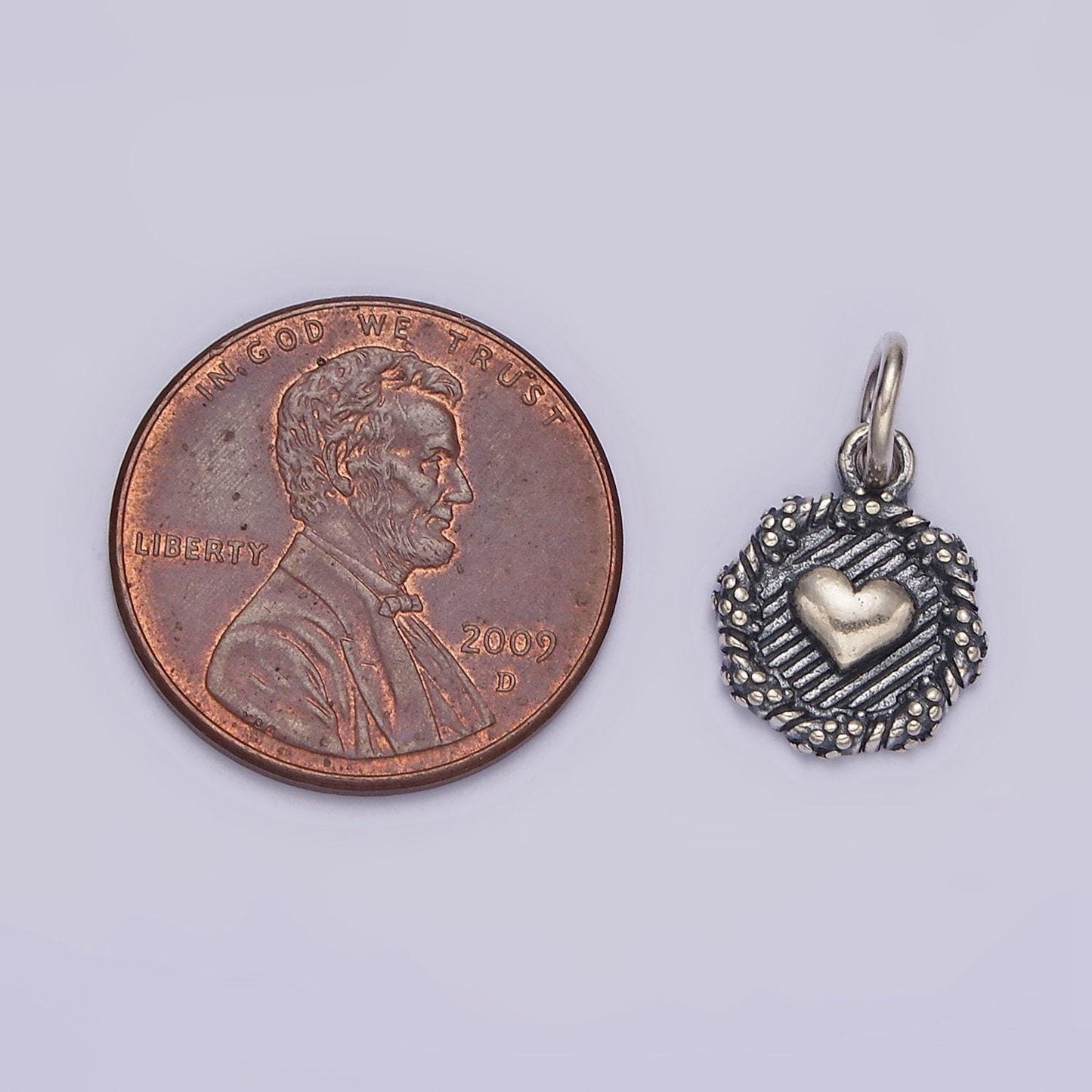 S925 sterling silver heart charm | sl-356