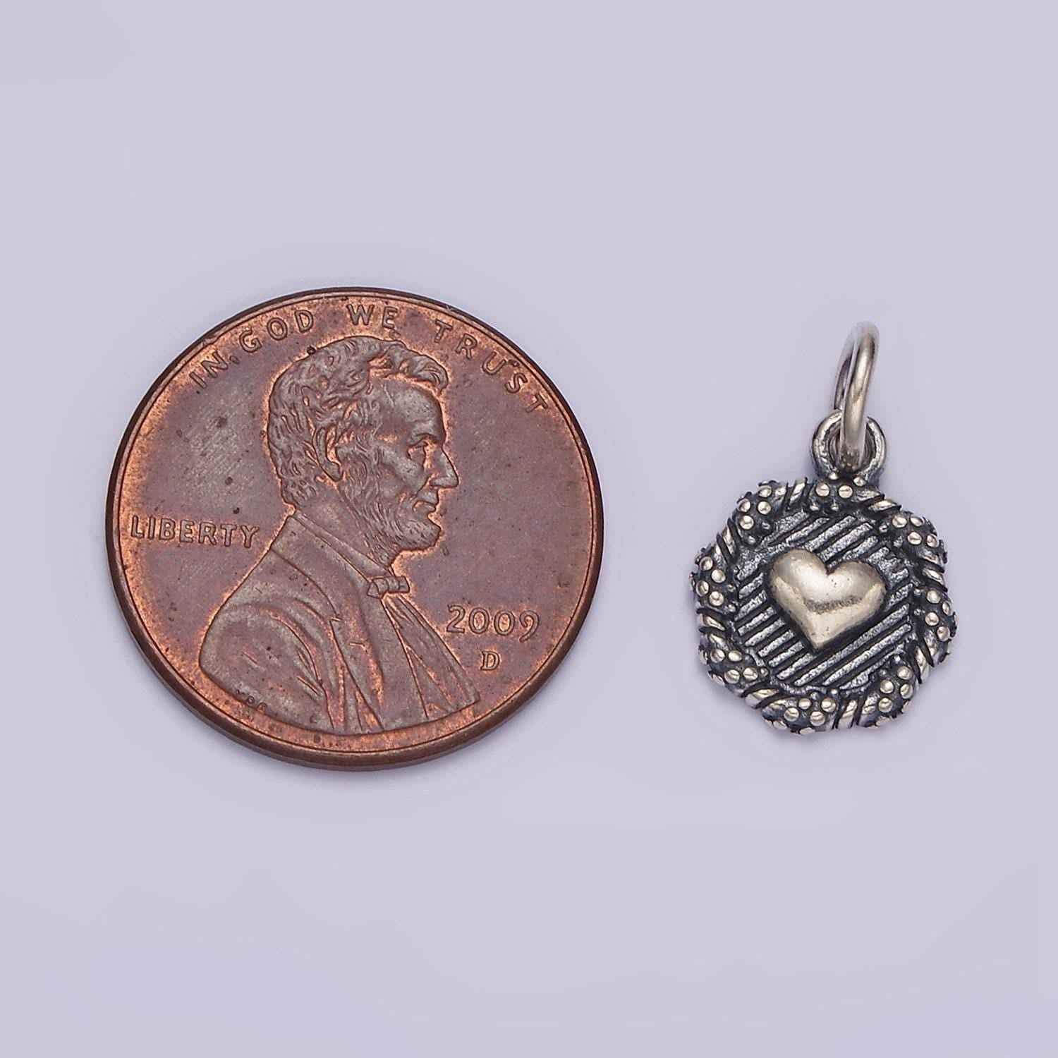 S925 sterling silver heart charm | sl-356