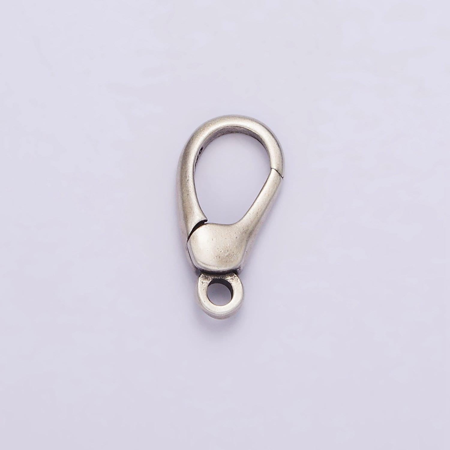 1 pc 13.3x6.4 mm sterling silver push lobster clasp for jewelry making sl-300