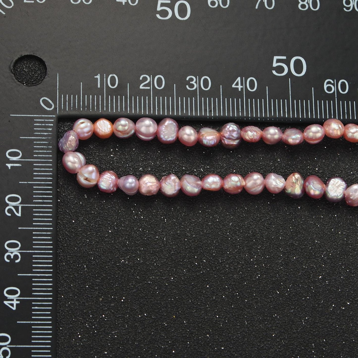 Handmade 5.5mm natural freshwater mauve pink pearl choker necklace 14.35 inch + 2 inch extender for layering necklace wa-2634