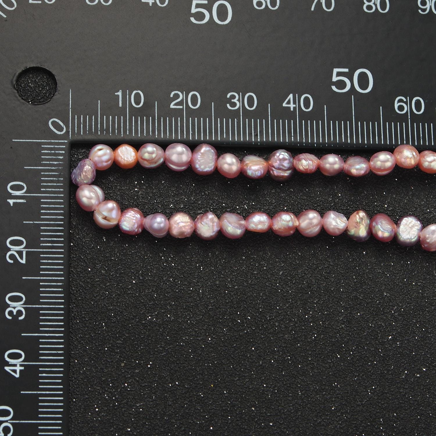 Handmade 5.5mm natural freshwater mauve pink pearl choker necklace 14.35 inch + 2 inch extender for layering necklace wa-2634