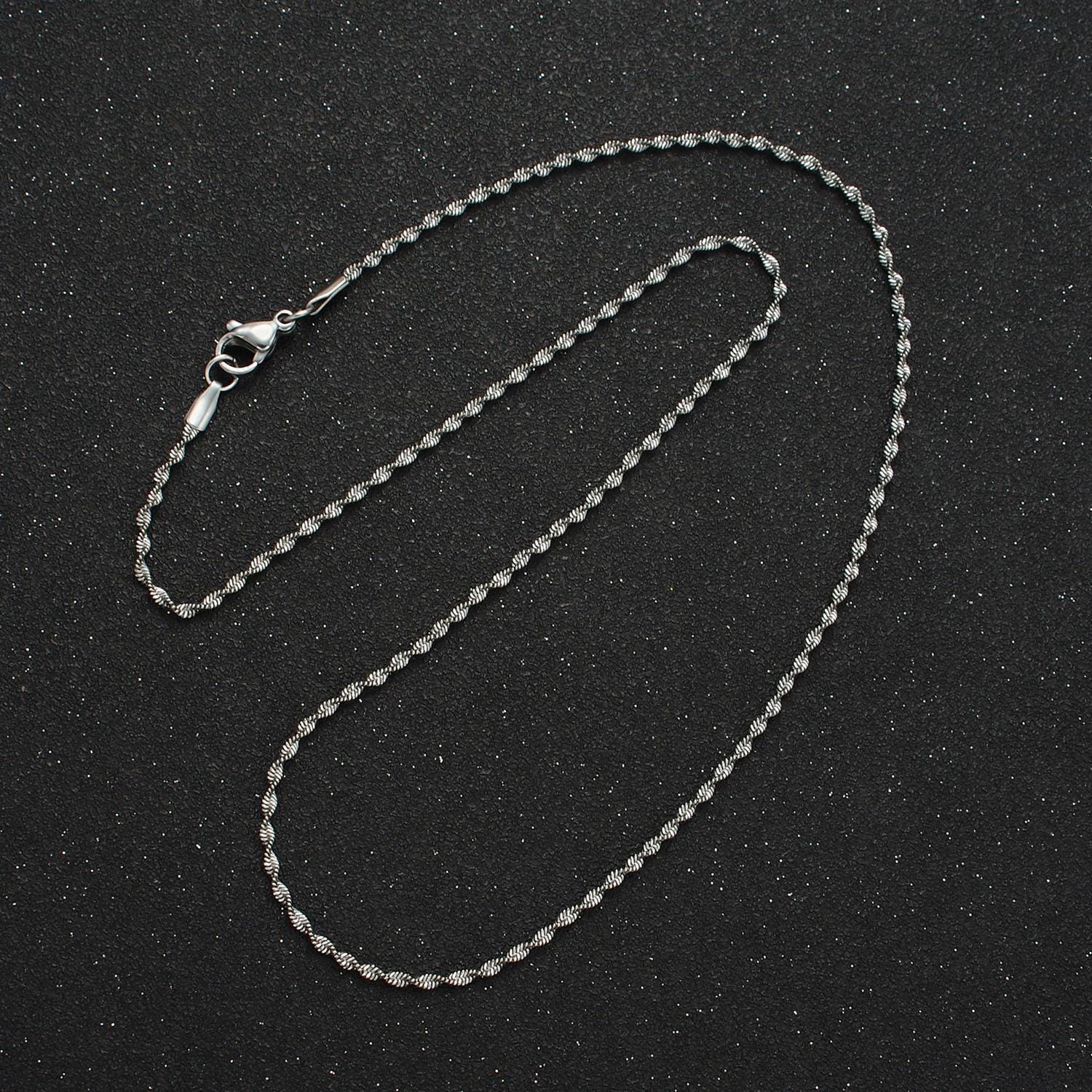 18 inch singapore chain stainless steel necklace in gold & silver | wa-2600 wa-2601