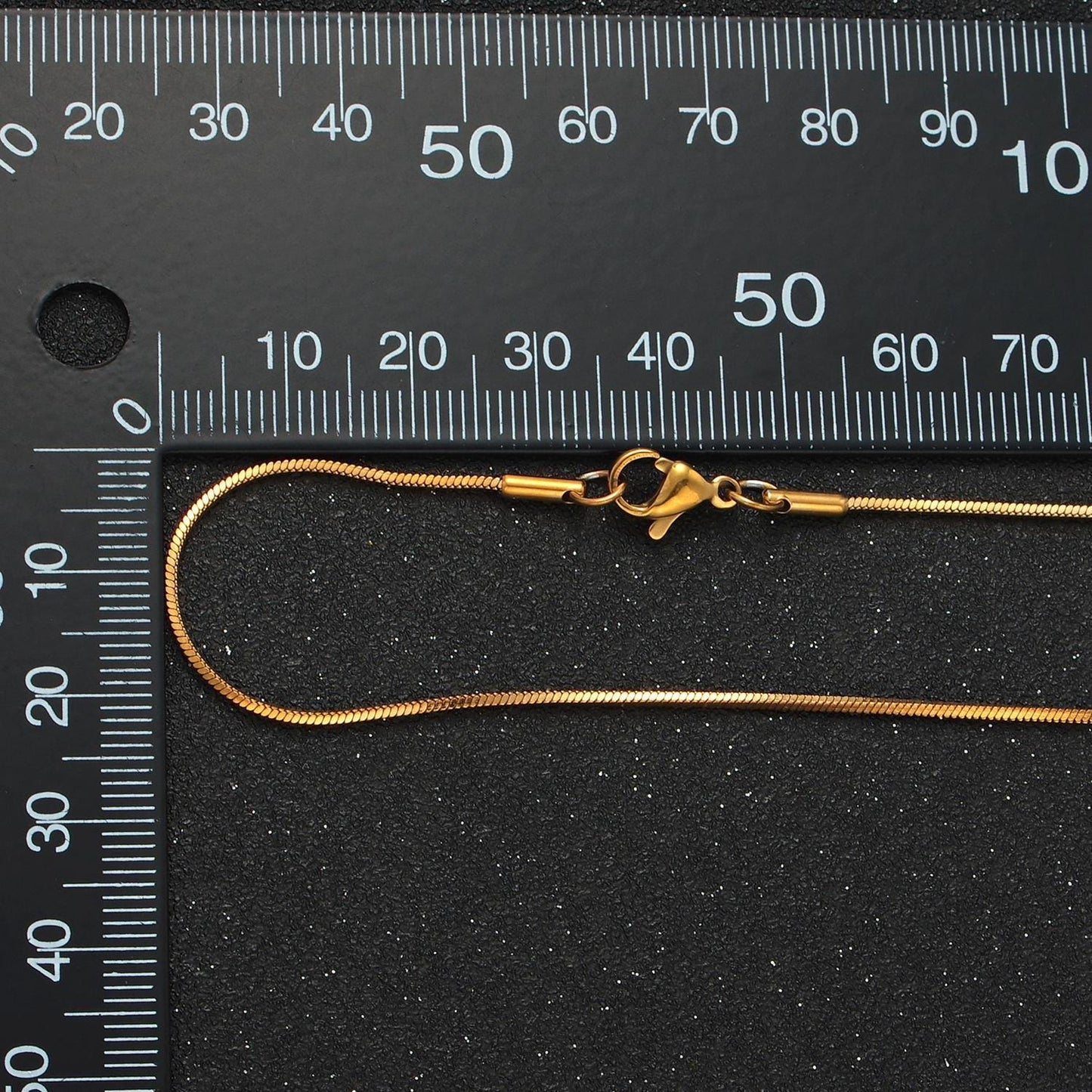 18 inch snake chain stainless steel necklace in gold & silver | wa-2596 wa-2597
