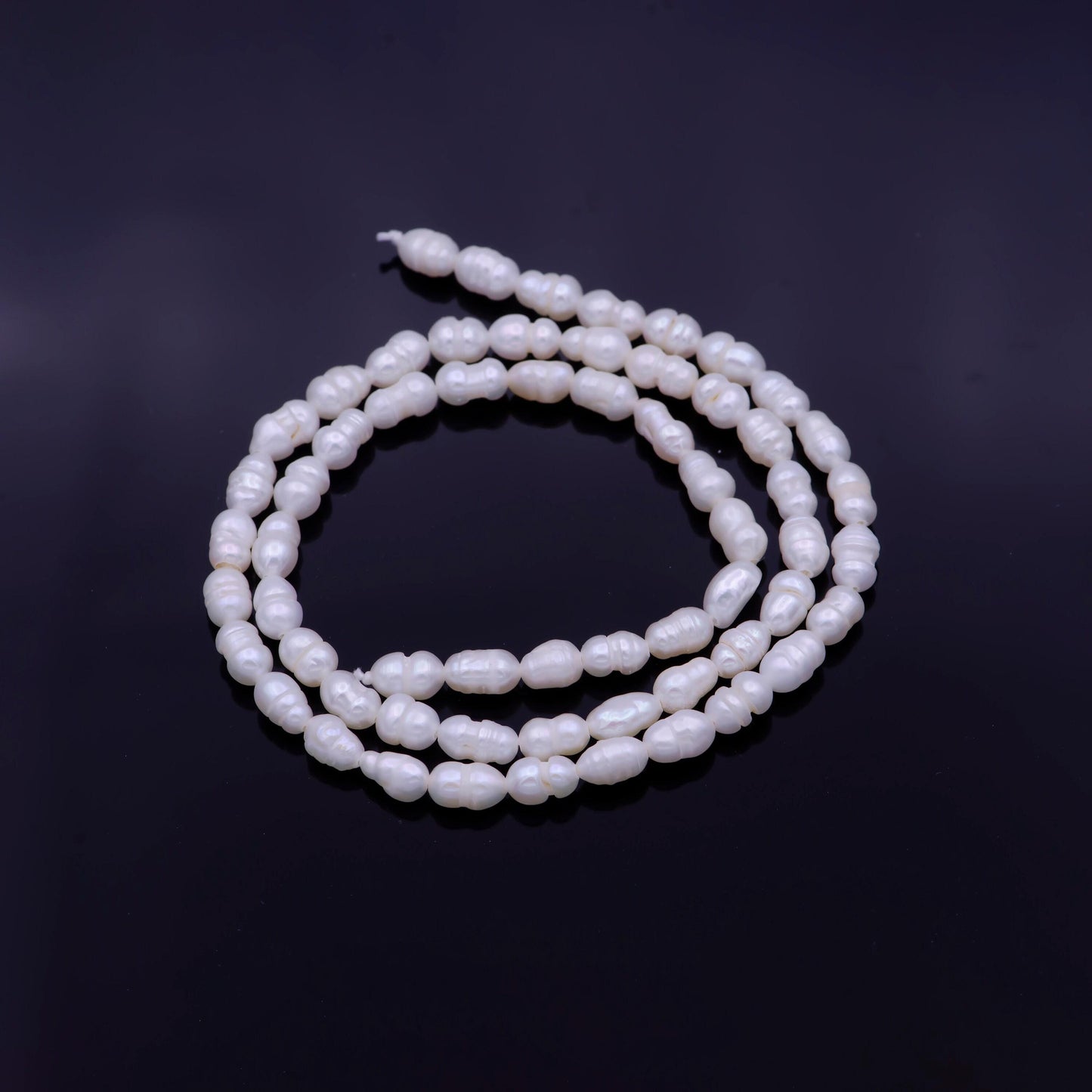 4mm small freshwater pearl beads seed pearls natural white freshwater small rice pearl beads wholesale per strand