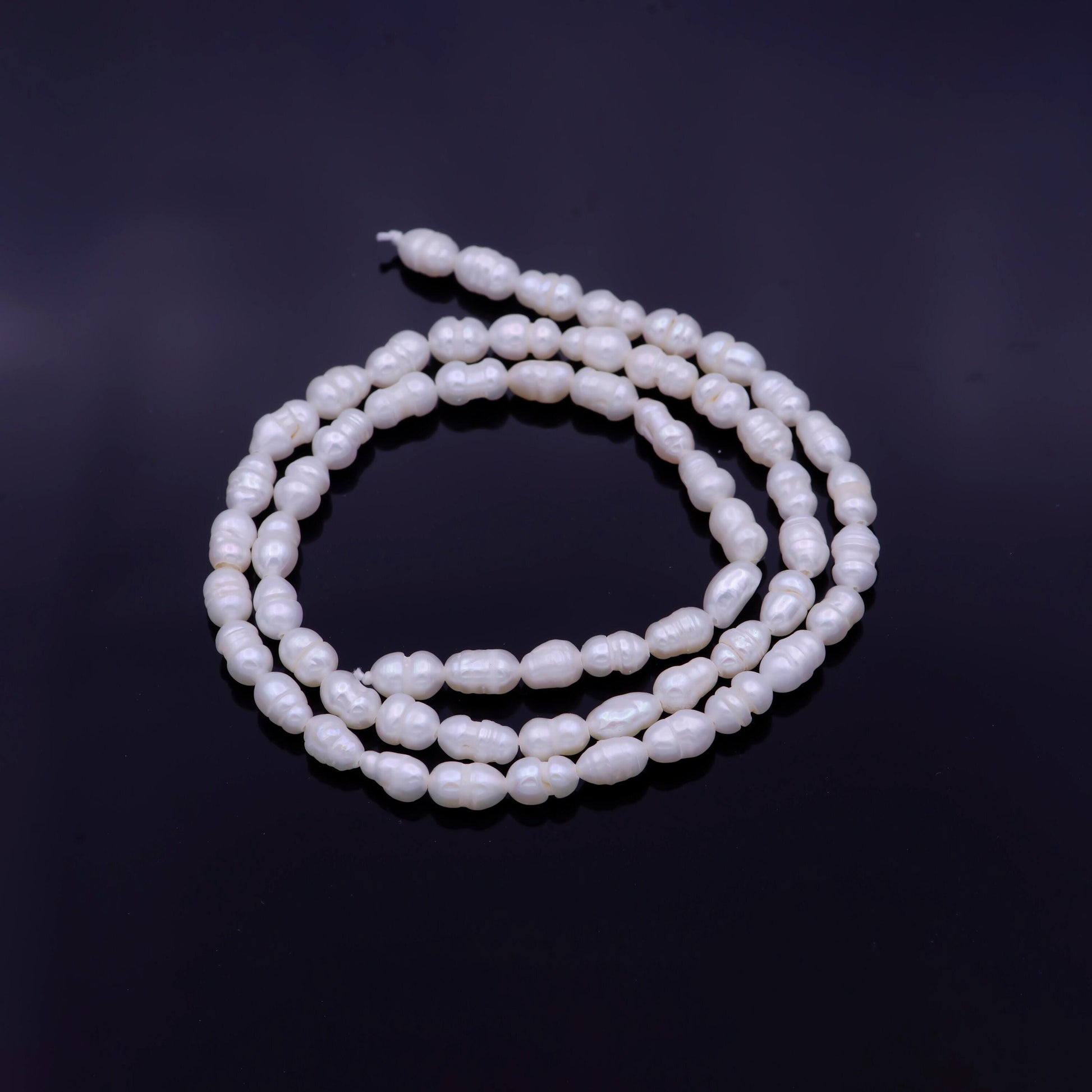 4mm small freshwater pearl beads seed pearls natural white freshwater small rice pearl beads wholesale per strand
