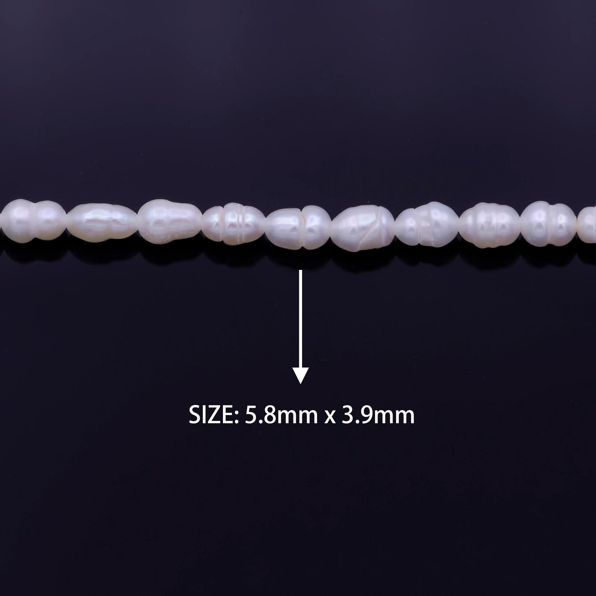 4mm small freshwater pearl beads seed pearls natural white freshwater small rice pearl beads wholesale per strand
