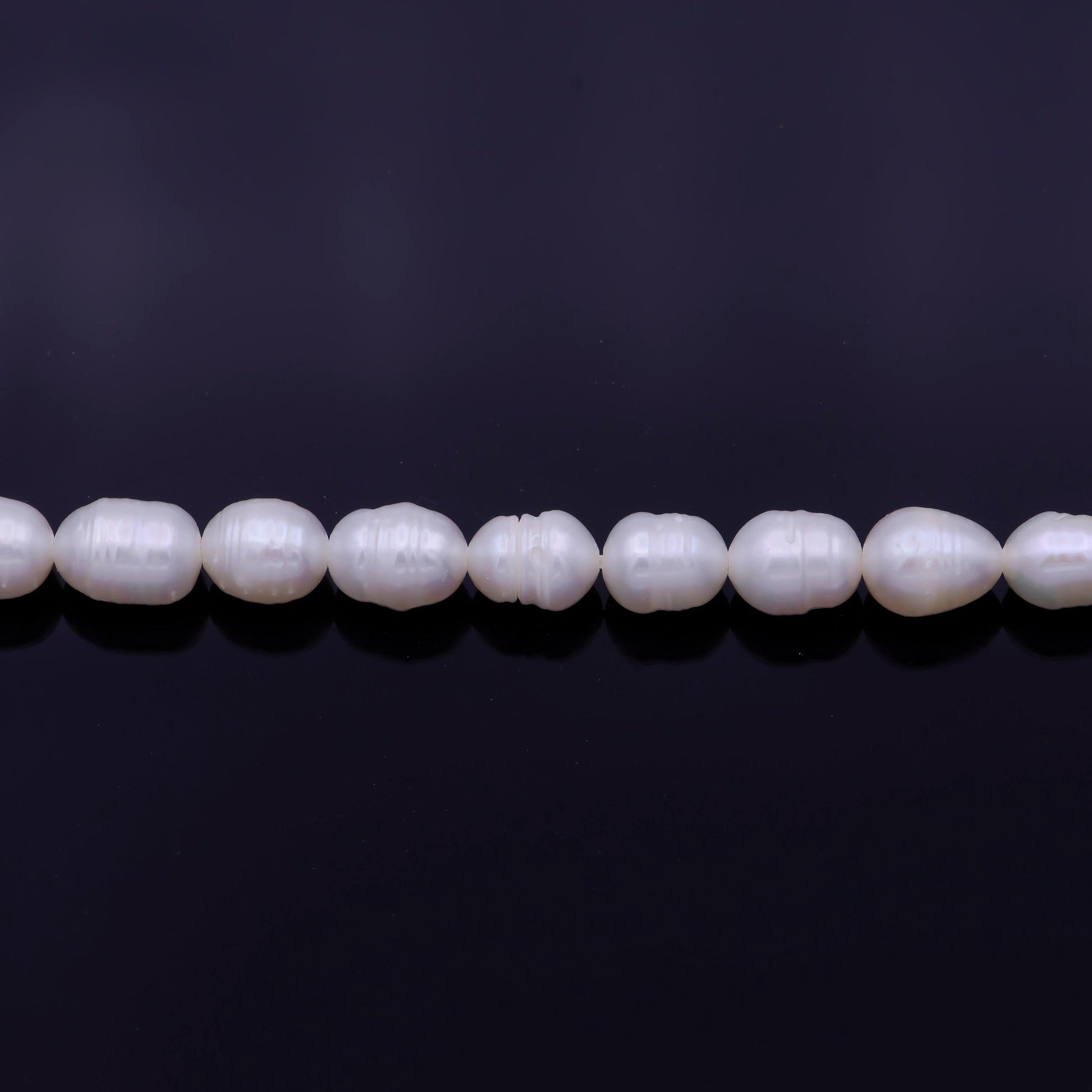 1 strand - aaa natural fresh water pearl beads white oval rice shape beads 6mm wholesale pearl beads strand wa-1330