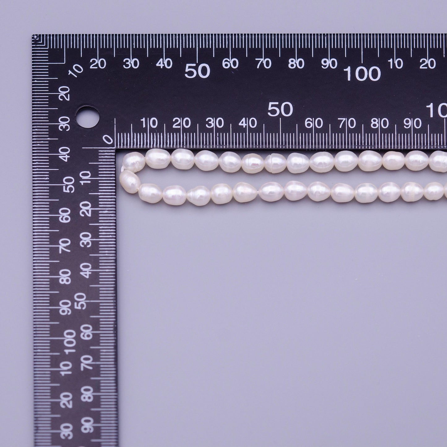 5.5mm oval rice freshwater pearl full strand 51 pc rice seeds genuine pearl beads for designer diy pearlcore