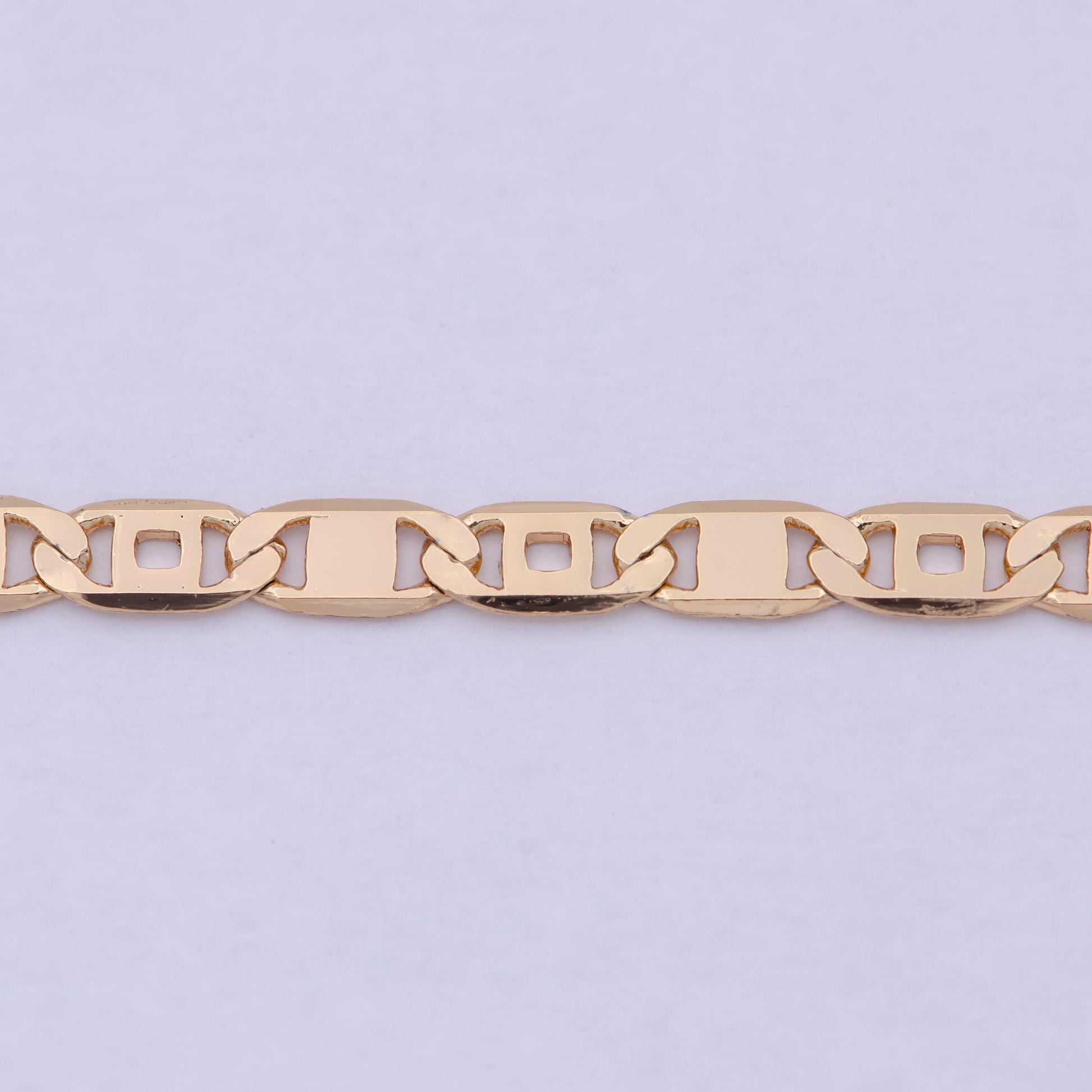 Rose gold mariner link chain necklace, rose gold filled mariner necklace, anchor link chain necklace 17.5 inch wa-804