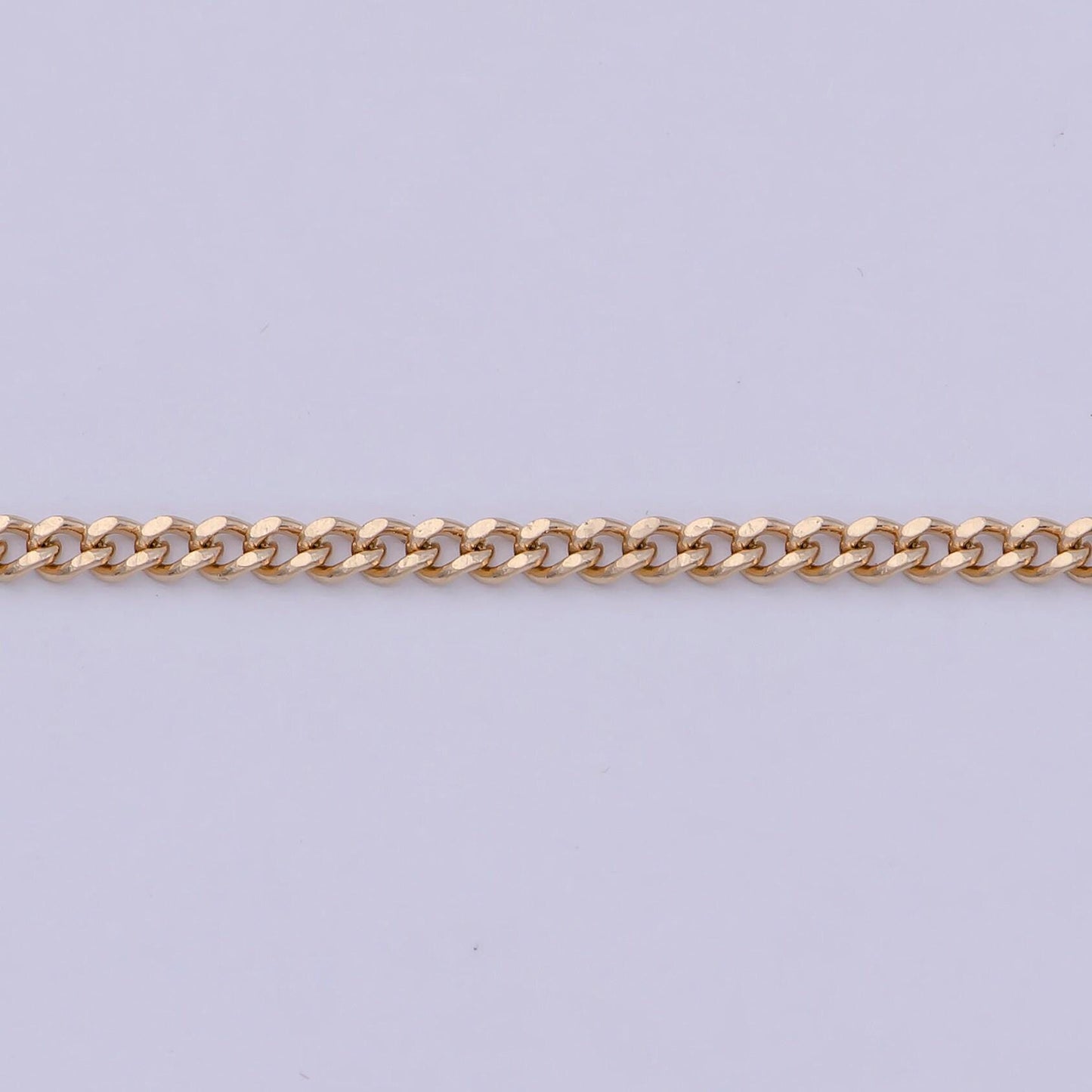 Thin gold, 18k gold plated chain, curb chain, cuban chain necklace, stacked gold chains, gold chain necklace for woman, cuban link wa-765