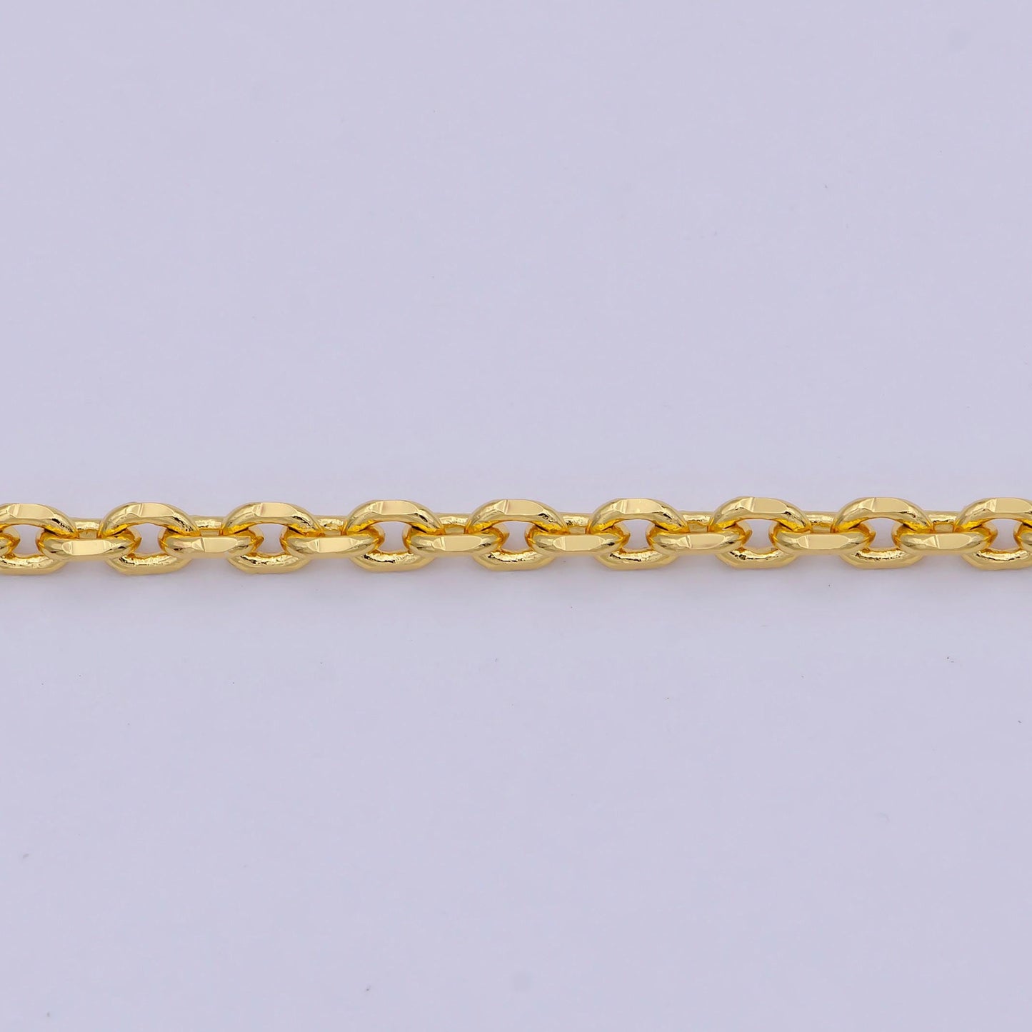 17.7'' 24k gold filled thin cable necklace chain, layering cable chain dainty necklace, for pendant charm necklace making wa-745