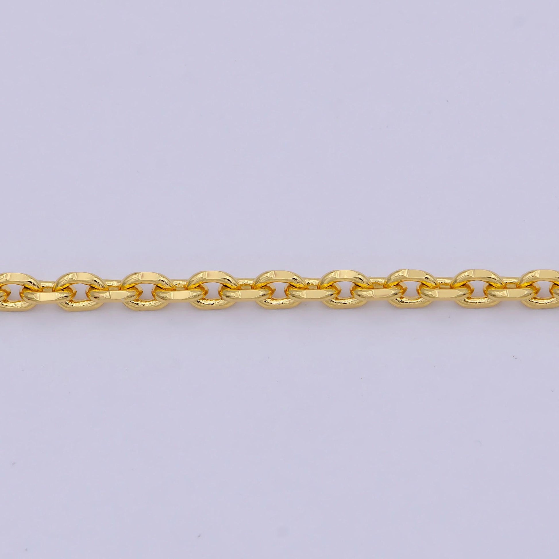 17.7'' 24k gold filled thin cable necklace chain, layering cable chain dainty necklace, for pendant charm necklace making wa-745