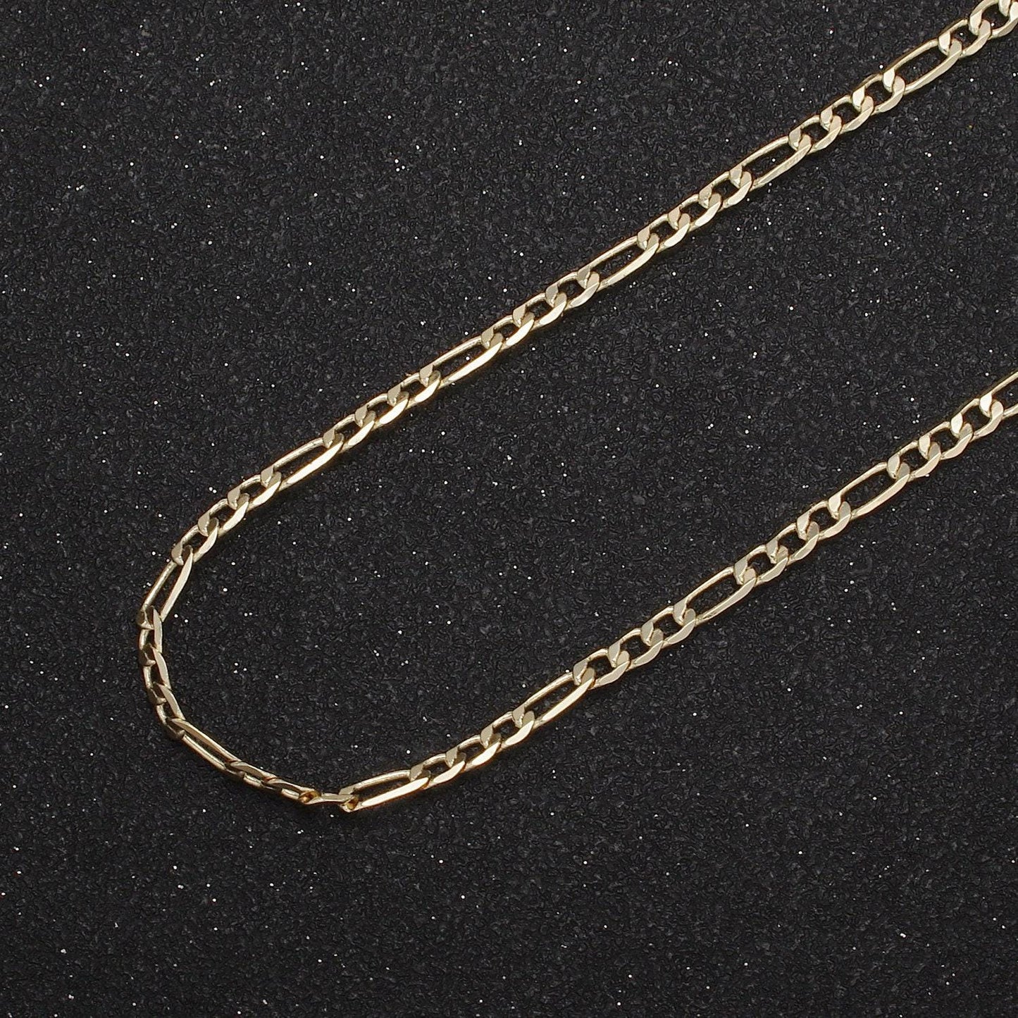 24k gold filled figaro necklace • minimalist necklace chain • unisex figaro chain • figaro 16" 18" 20" chains ready to wear wa-677