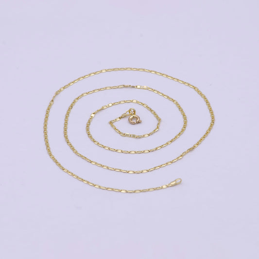 14k gold filled anchor chain, dainty 1.6mm in width, layering 24 inch anchor finished chain with spring ring | wa-619