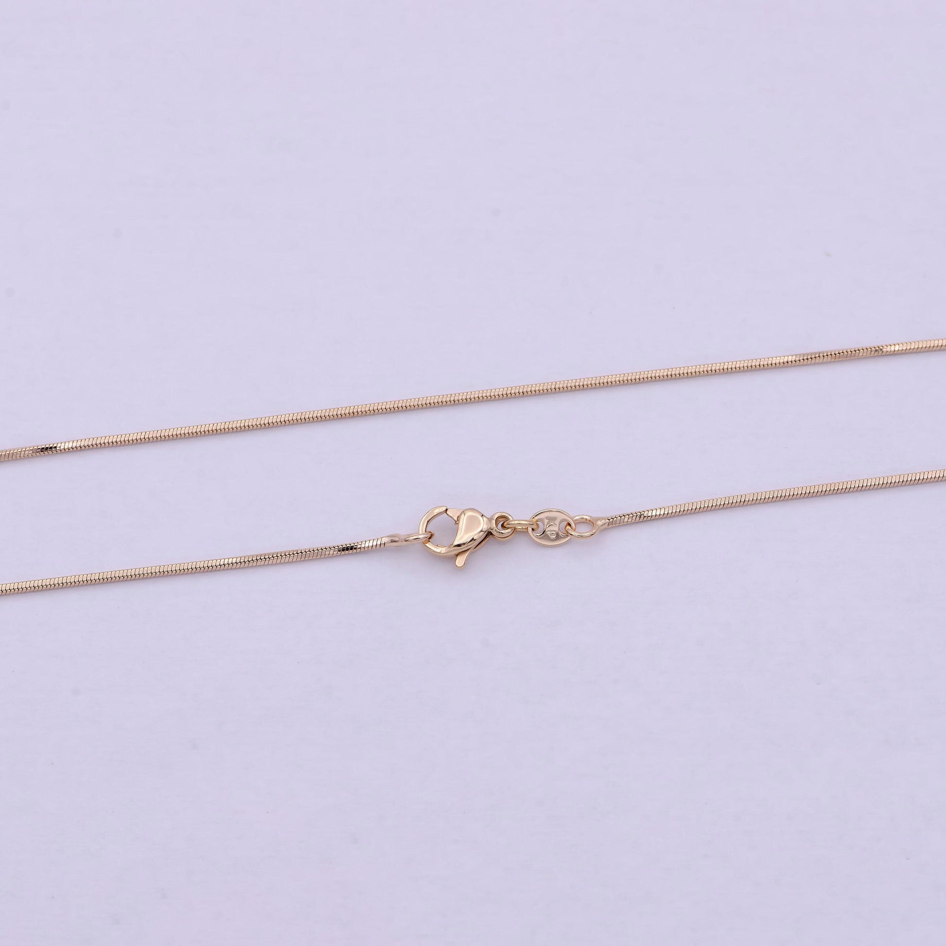 Rose gold snake chain rose gold plated cocoon finished chain, 20 inches layering necklace with lobster clasps | wa-614