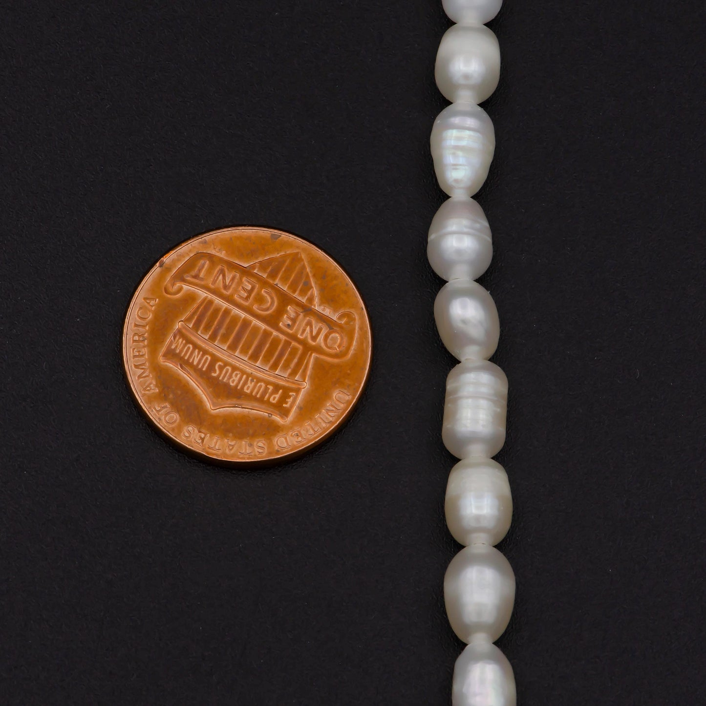 Aaa+ 4.9-5.4mm dainty white rice pearls, full strand, oval loose pearl beads, diy pearl, genuine pearl beads wa-574