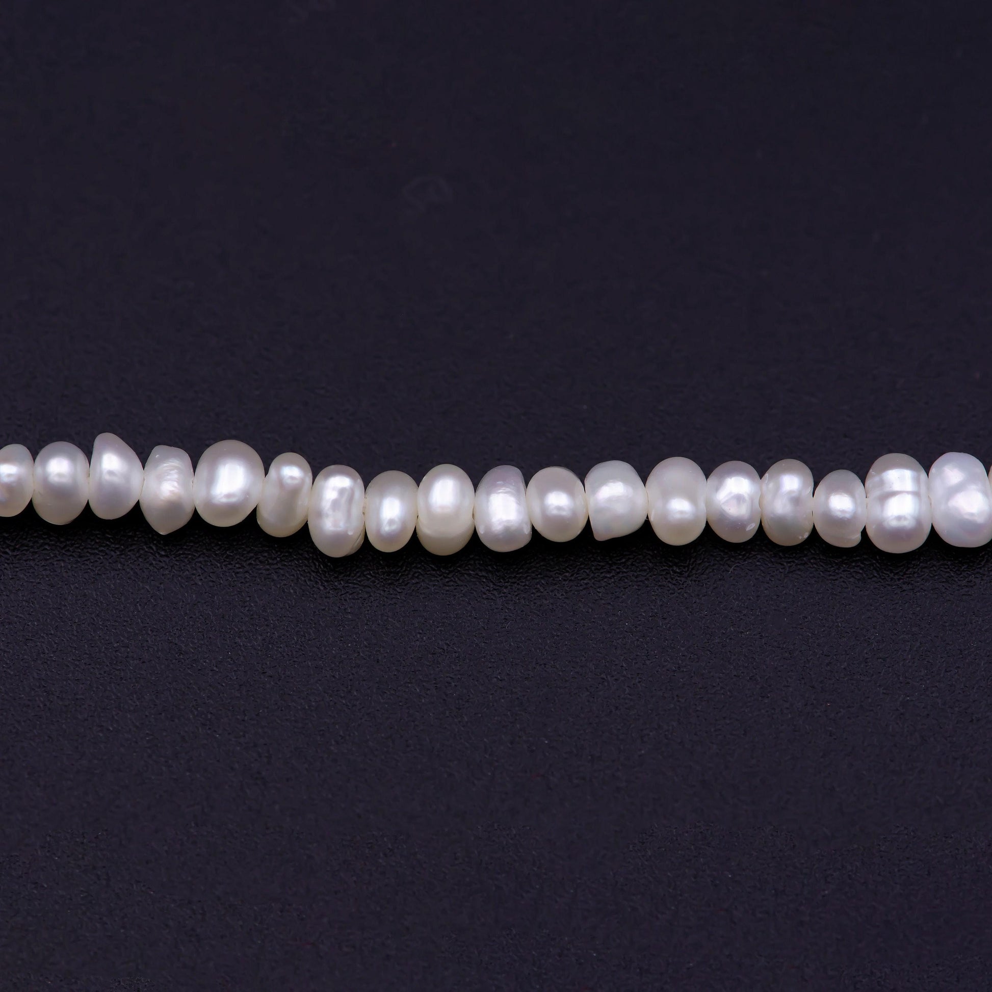 3.2-4.1mm white potato freshwater pearls,seed pearl,small size pearl, genuine pearl bead strand supply for jewelry making wa-571